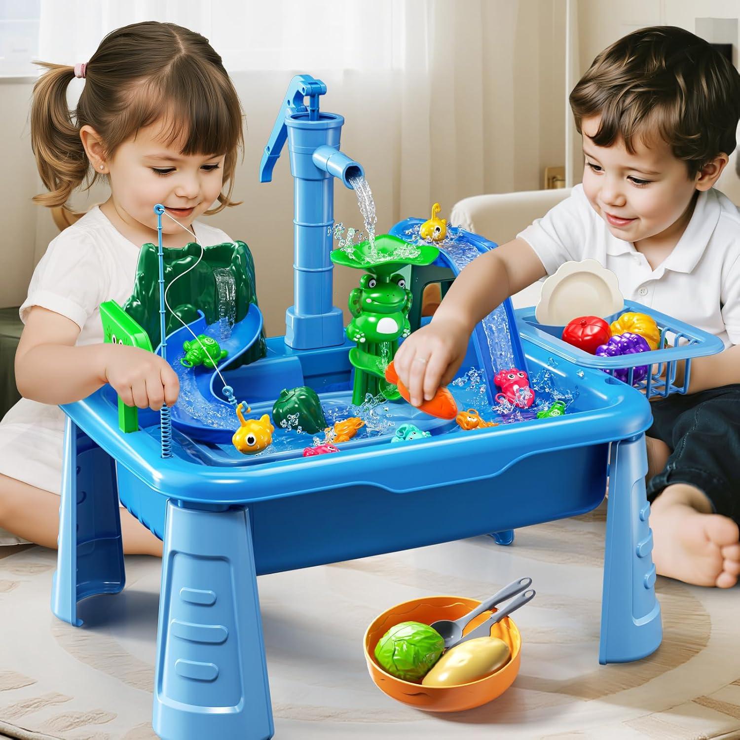 Mesa de Agua KIZONLY para Niños 1-8 Años con Bomba