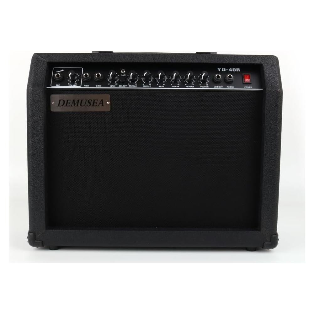 Amplificador de guitarra eléctrica 40W negro con altavoz 6.5"