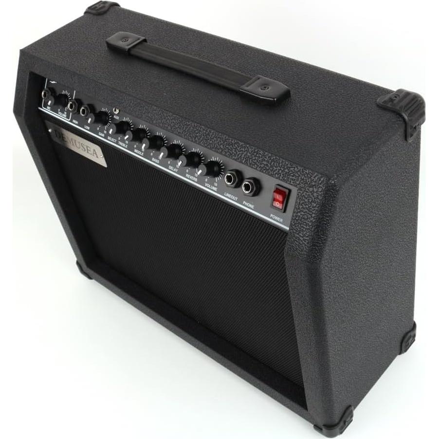 Amplificador de guitarra eléctrica 40W negro con altavoz 6.5"
