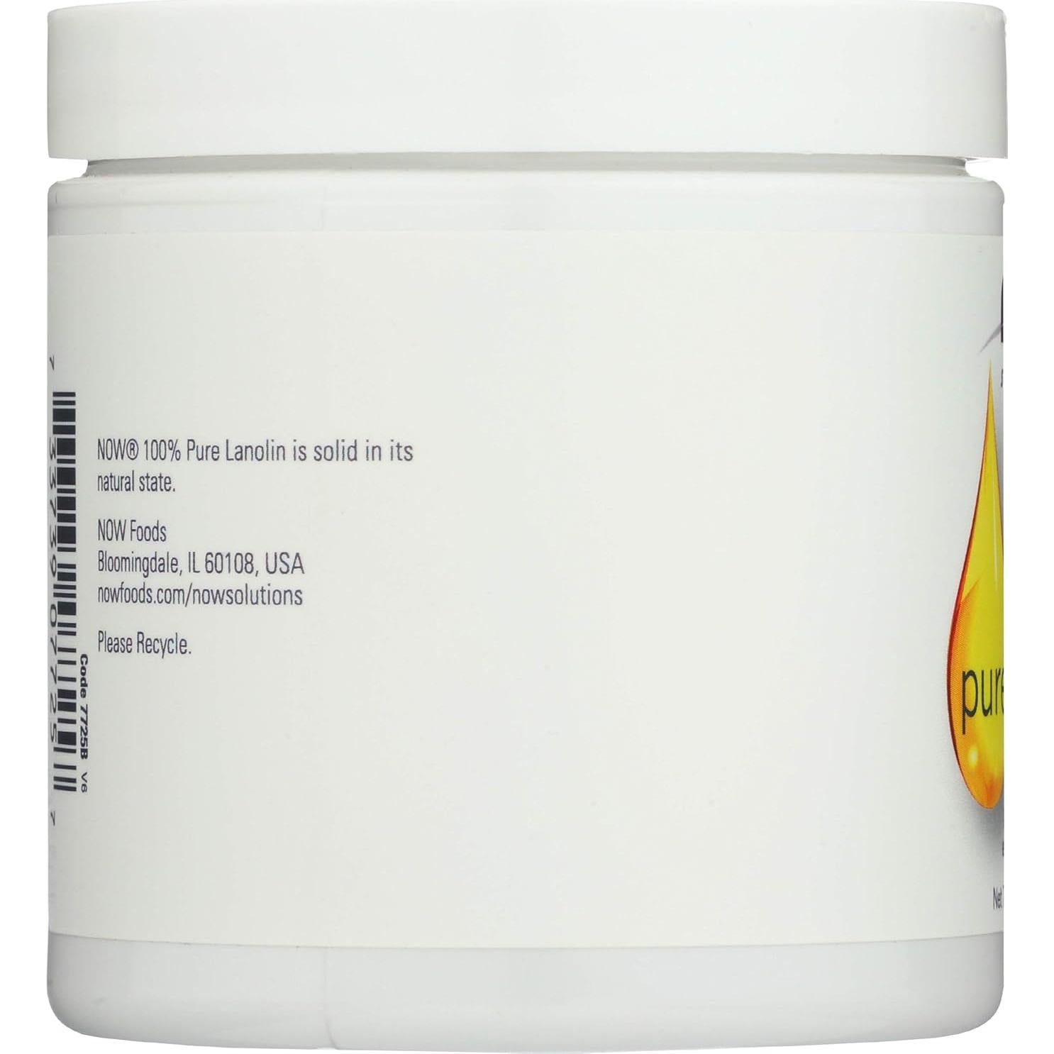 Lanolina Pura NOW Foods 198 ml - Hidratante Natural Piel