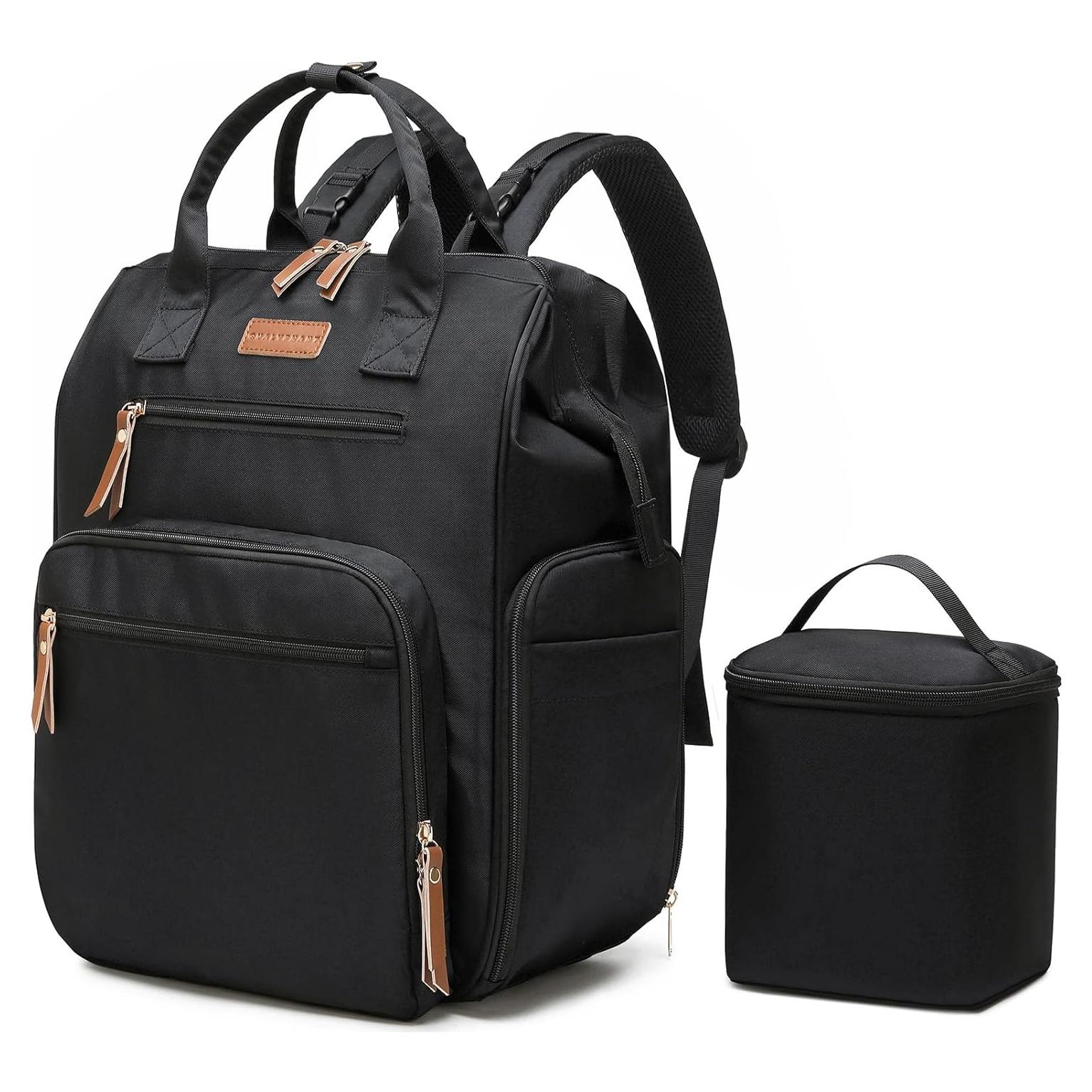 Mochila Extractor de Leche Qualyphant Negra 31L con Compartimento Laptop