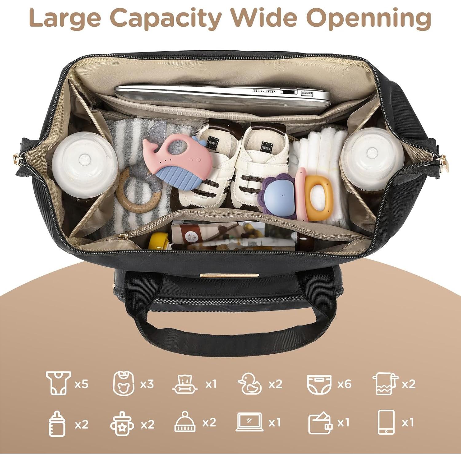 Mochila Extractor de Leche Qualyphant Negra 31L con Compartimento Laptop