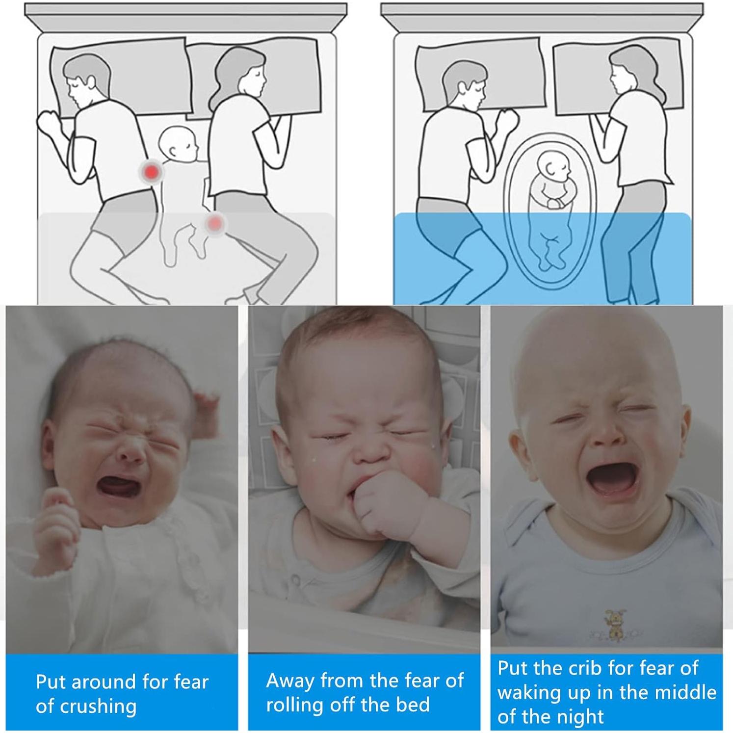 Cojín para Bebés Loevin Café 75x45 cm Lavable Ergonómico