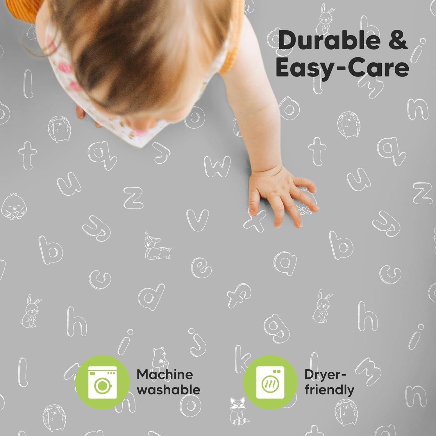 Paquete de 2 Sábanas Ajustadas Cuna Mini KeaBabies Algodón 96.5x66cm