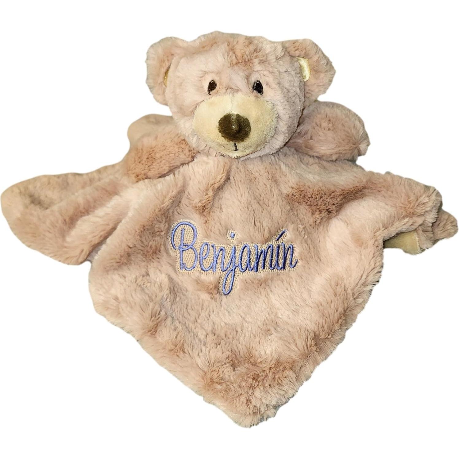 Manta de Seguridad Personalizada SONA G con Oso Marrón 35.56 cm