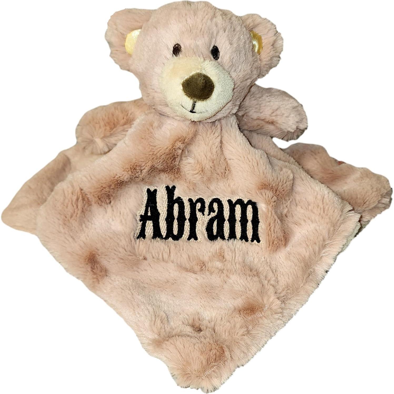 Manta de Seguridad Personalizada SONA G con Oso Marrón 35.56 cm