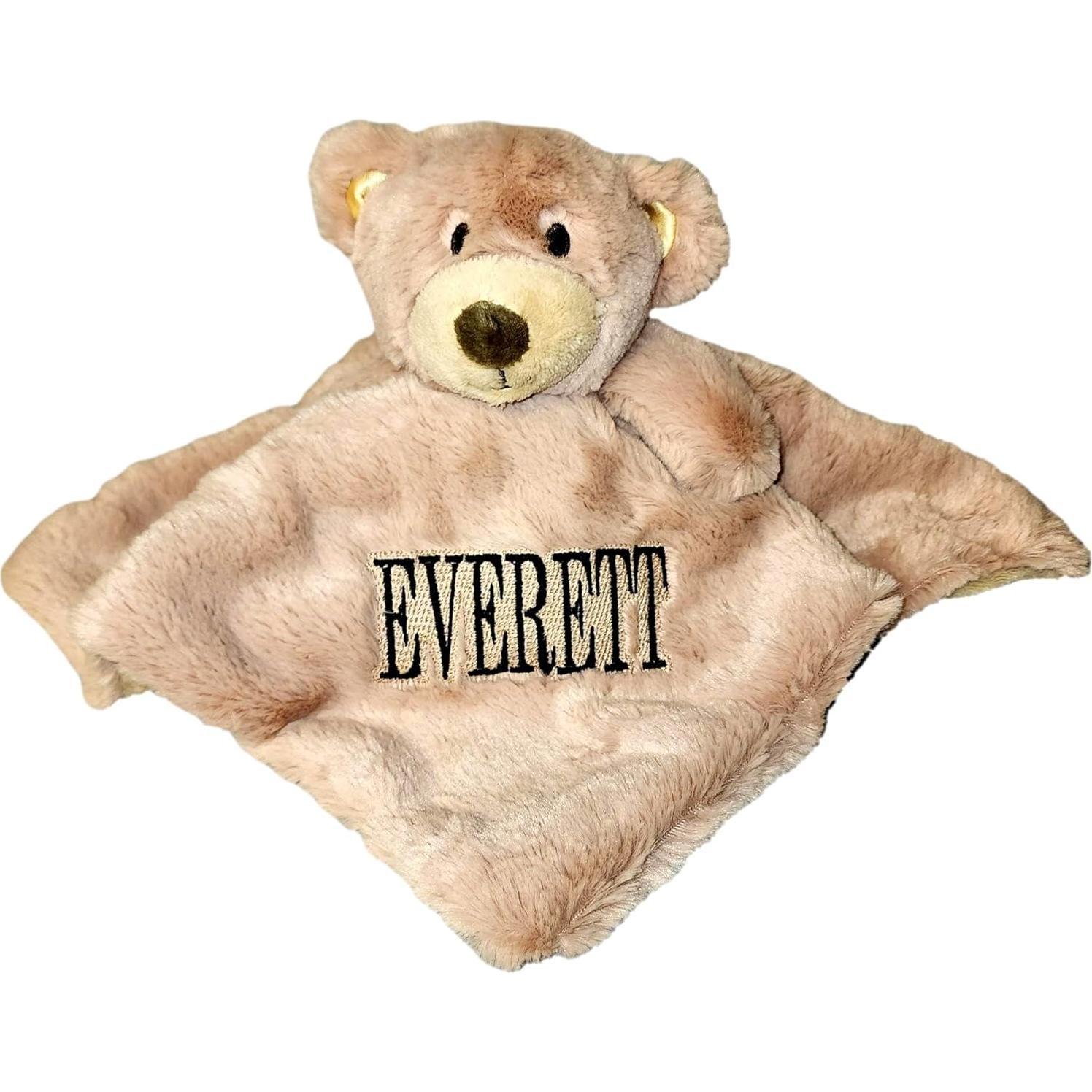 Manta de Seguridad Personalizada SONA G con Oso Marrón 35.56 cm