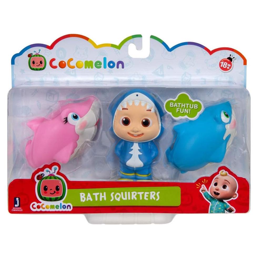 Juguetes de Baño CoComelon Set 2 Tiburones y JJ