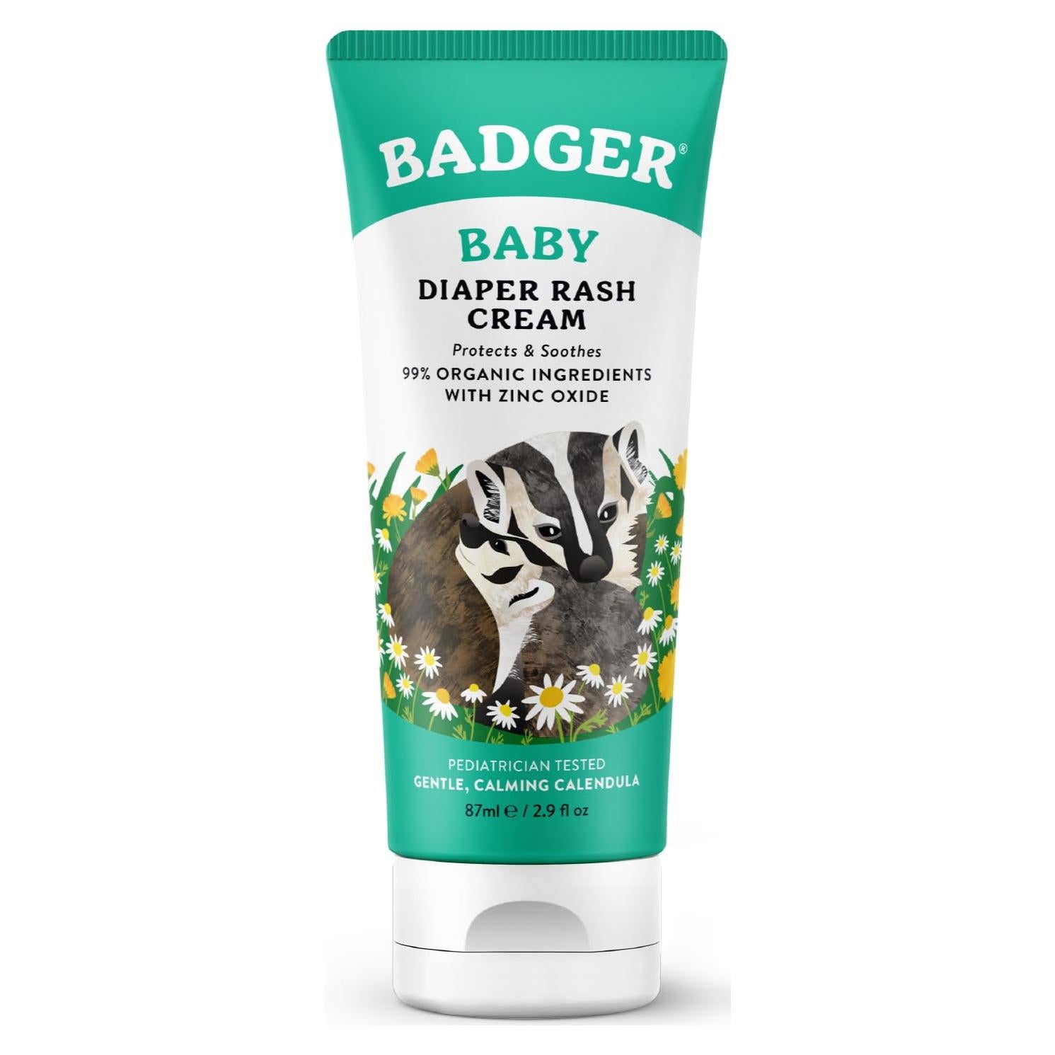 Crema para Pañales Badger 85.5 ml - Orgánica y Hipoalergénica