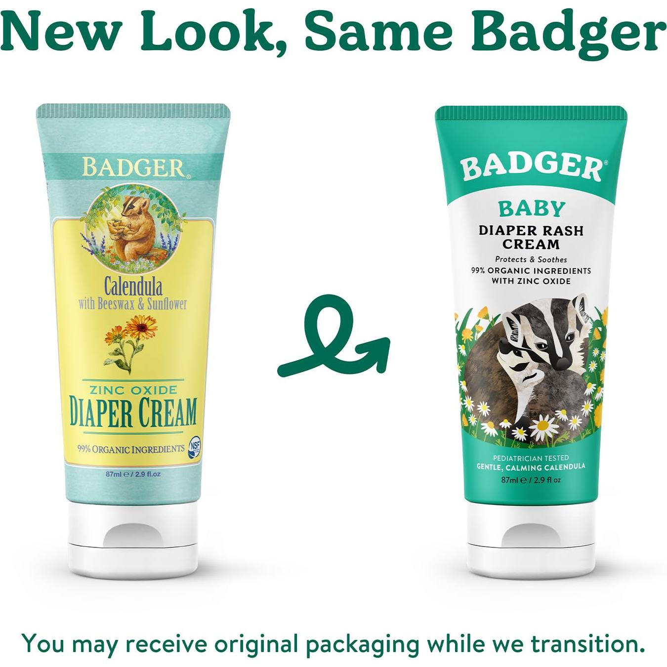 Crema para Pañales Badger 85.5 ml - Orgánica y Hipoalergénica