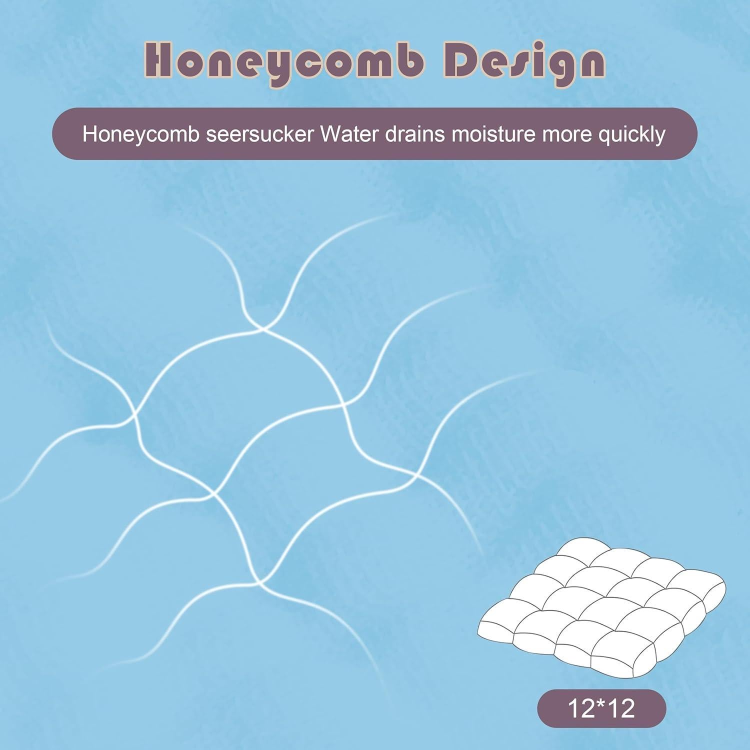 Paños de Eructo de Muselina 100% Algodón Ease Cubs Aqua 12 Pzas