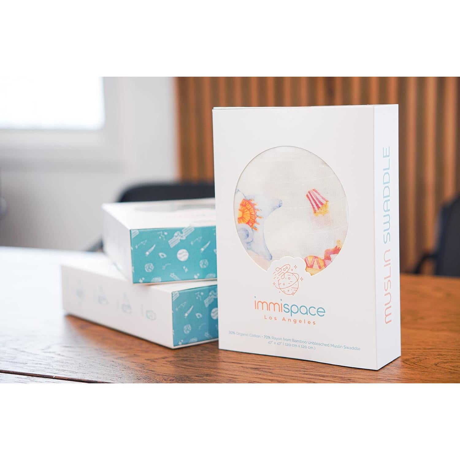 Manta de Envoltura Muselina immispace 120x120 cm Algodón Orgánico