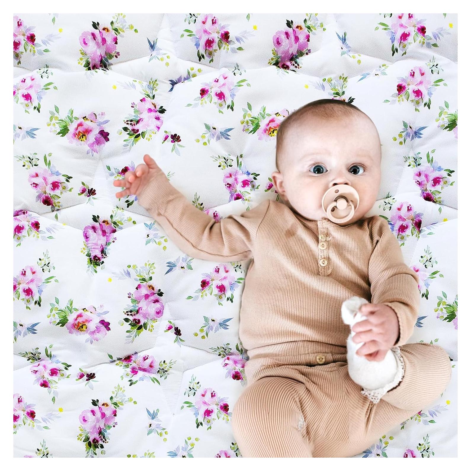 Alfombra de Juego Moonsea 127x127 cm Floral Antideslizante