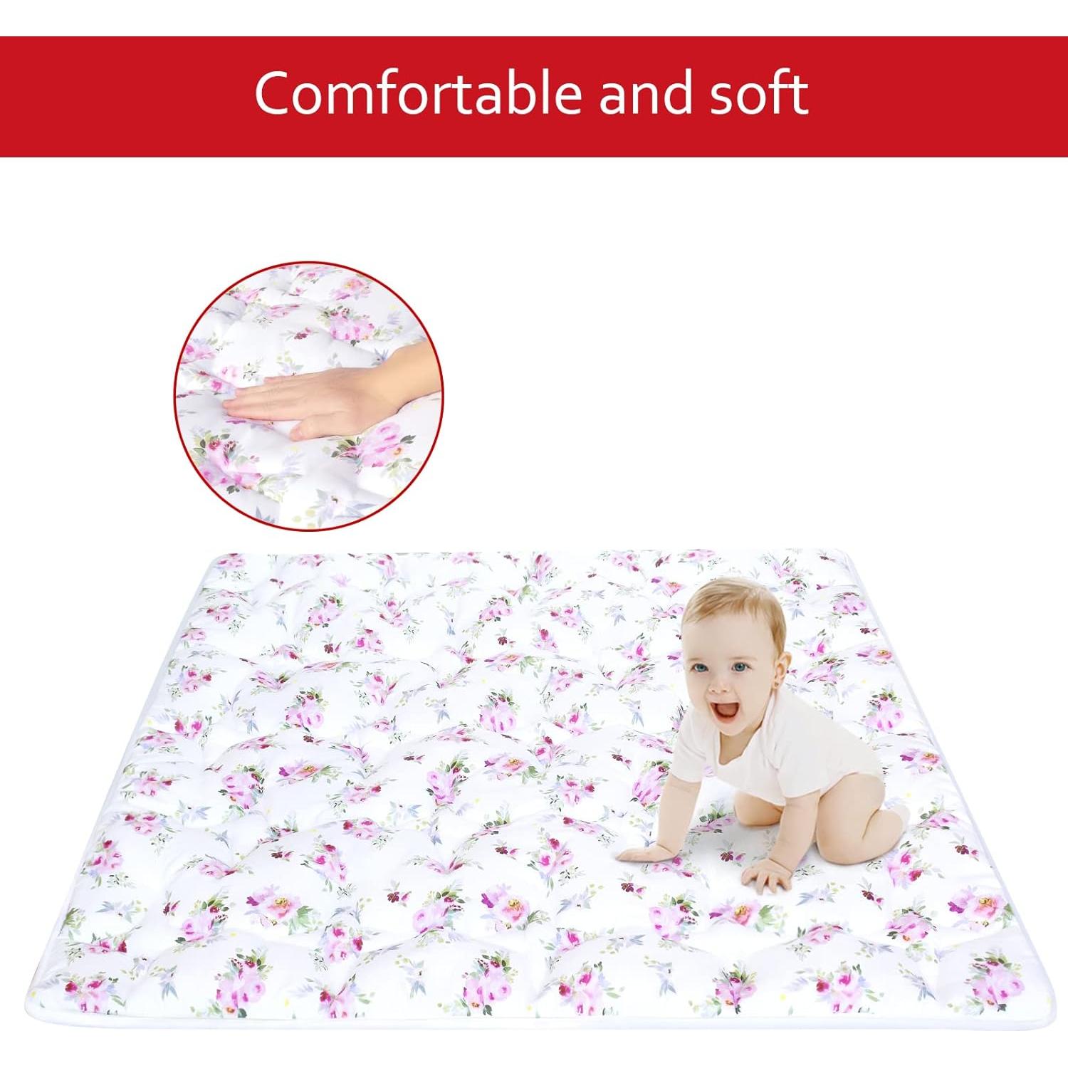 Alfombra de Juego Moonsea 127x127 cm Floral Antideslizante