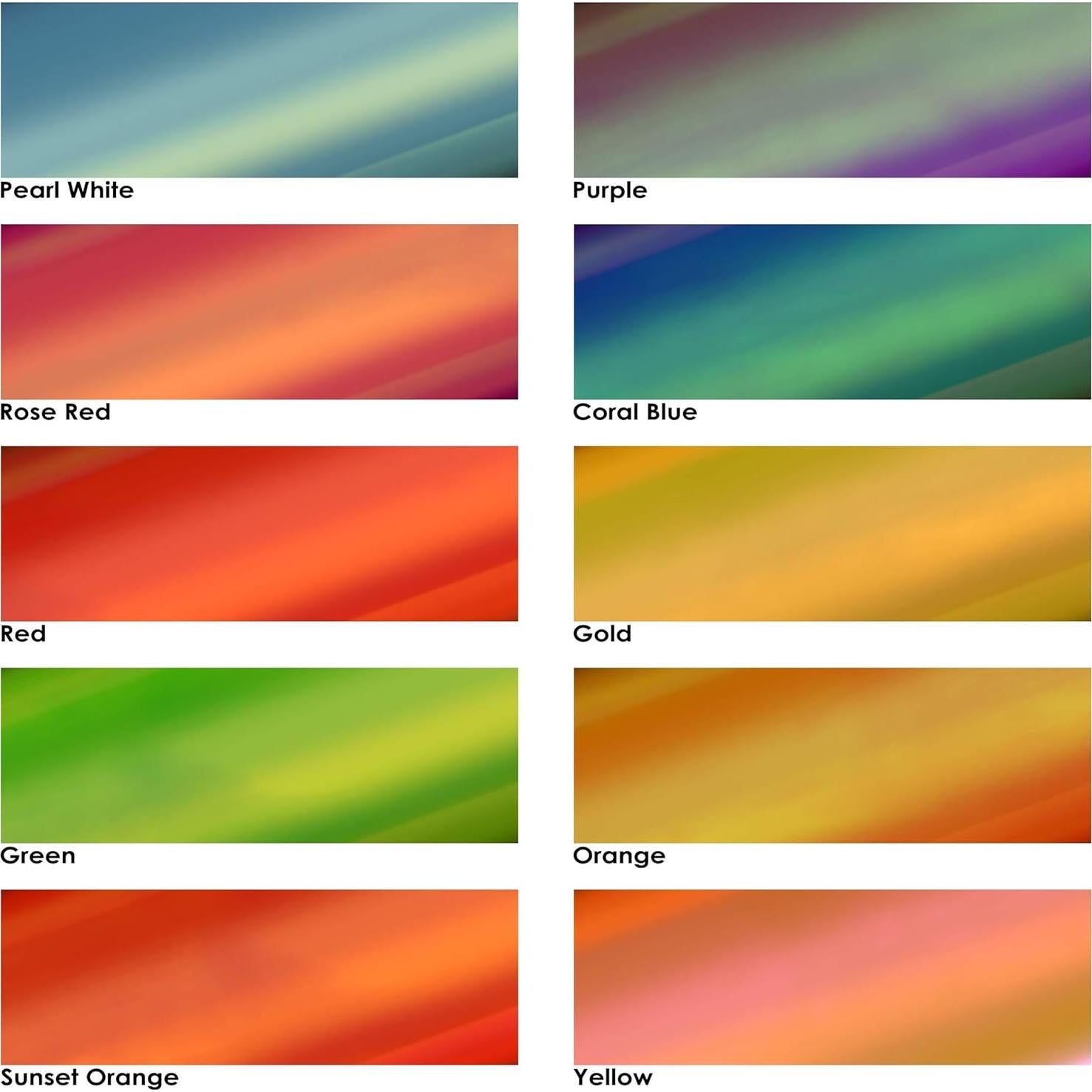 Paquete de 10 Hojas de Vinilo Holográfico Kassa 30.48 cm