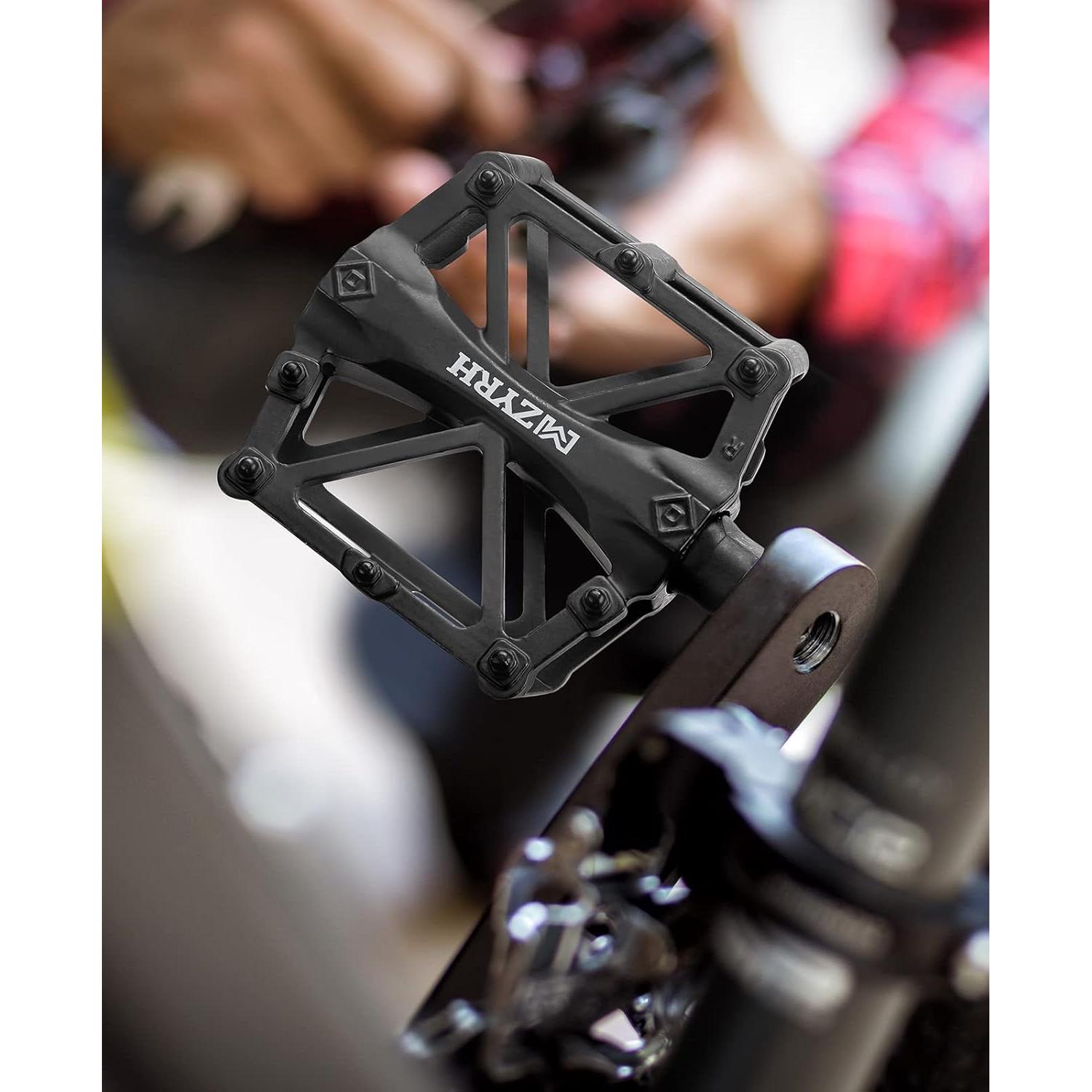 Pedales de Bicicleta KEMIMOTO MTB Planos Aluminio 9/16" Negro