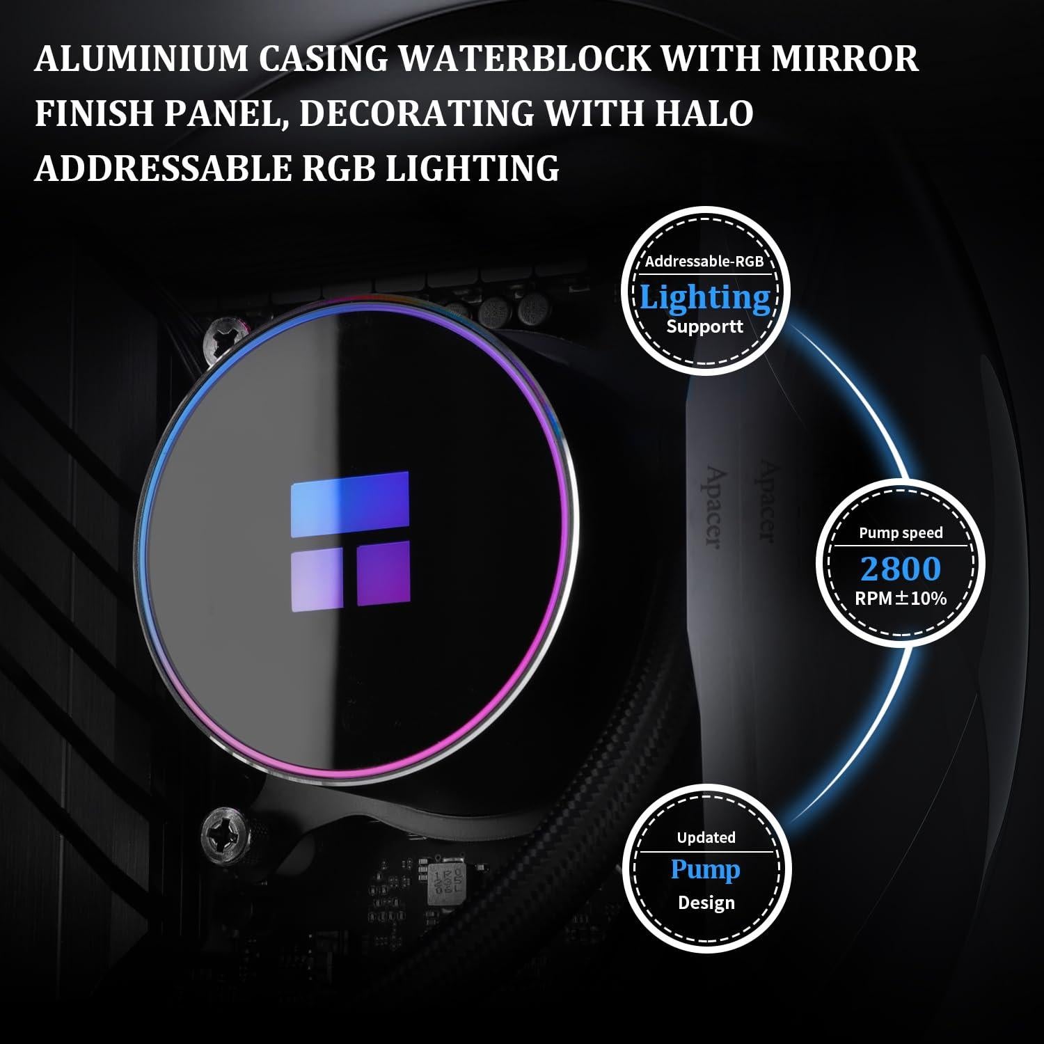 Enfriador AIO de CPU Magia 240 Negro ARGB V2 240mm