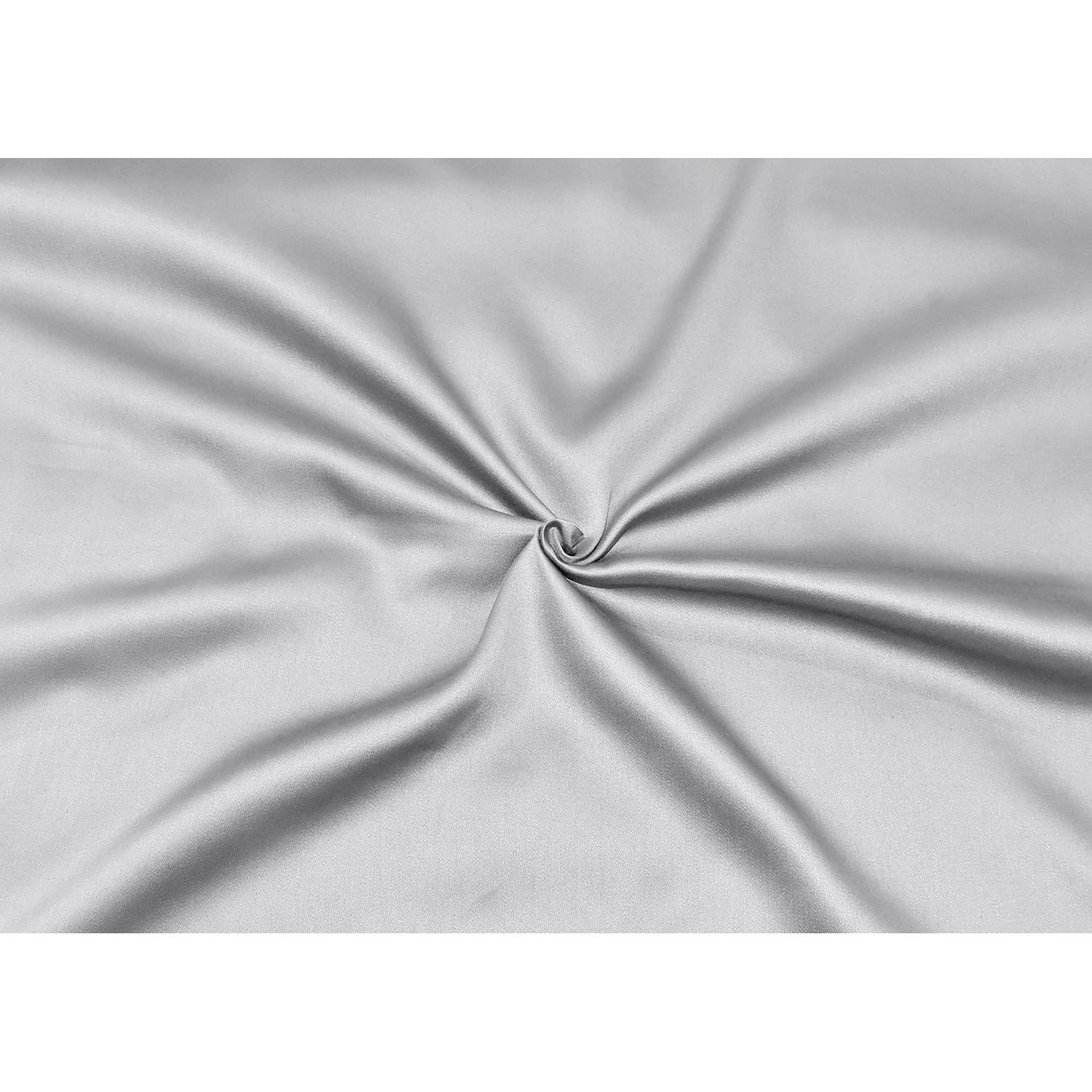 Juego de Sábanas King Size Linenwalas 100% Viscosa Bambú Plata