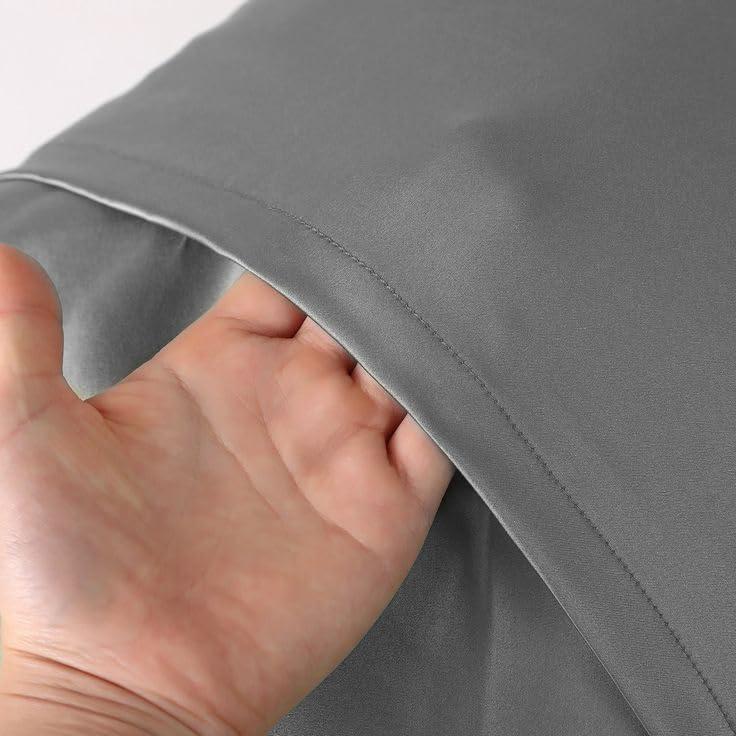 Juego de Sábanas King Size Linenwalas 100% Viscosa Bambú Plata