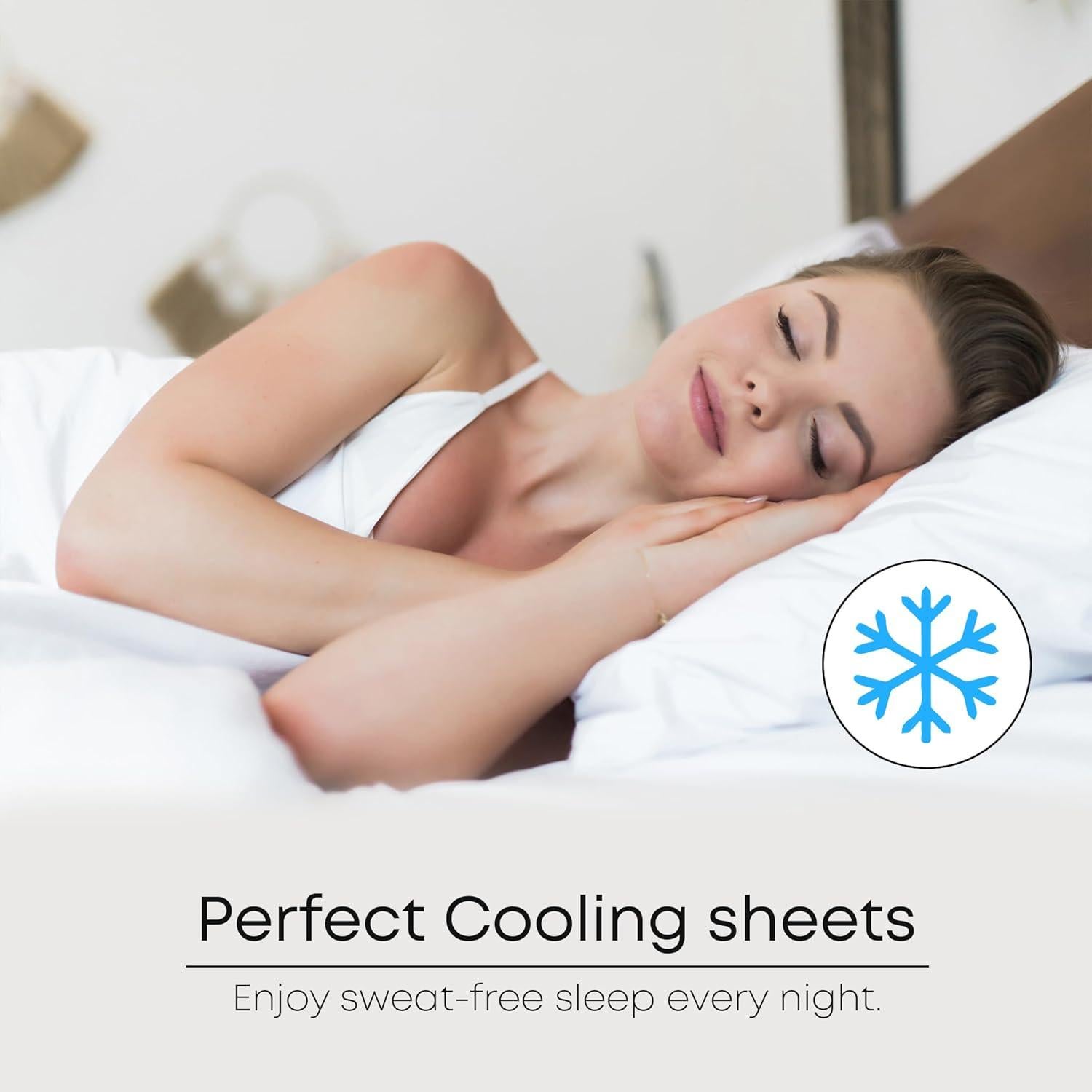 Juego de Sábanas King Size Linenwalas 100% Viscosa Bambú Plata