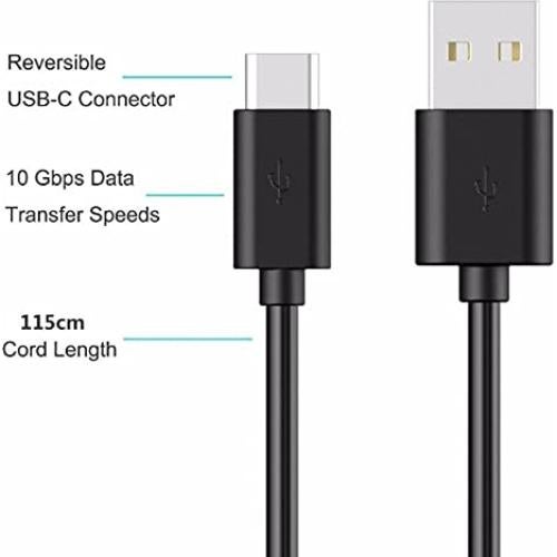Cable de Carga USB C Adhiper 50cm para Auriculares Sony