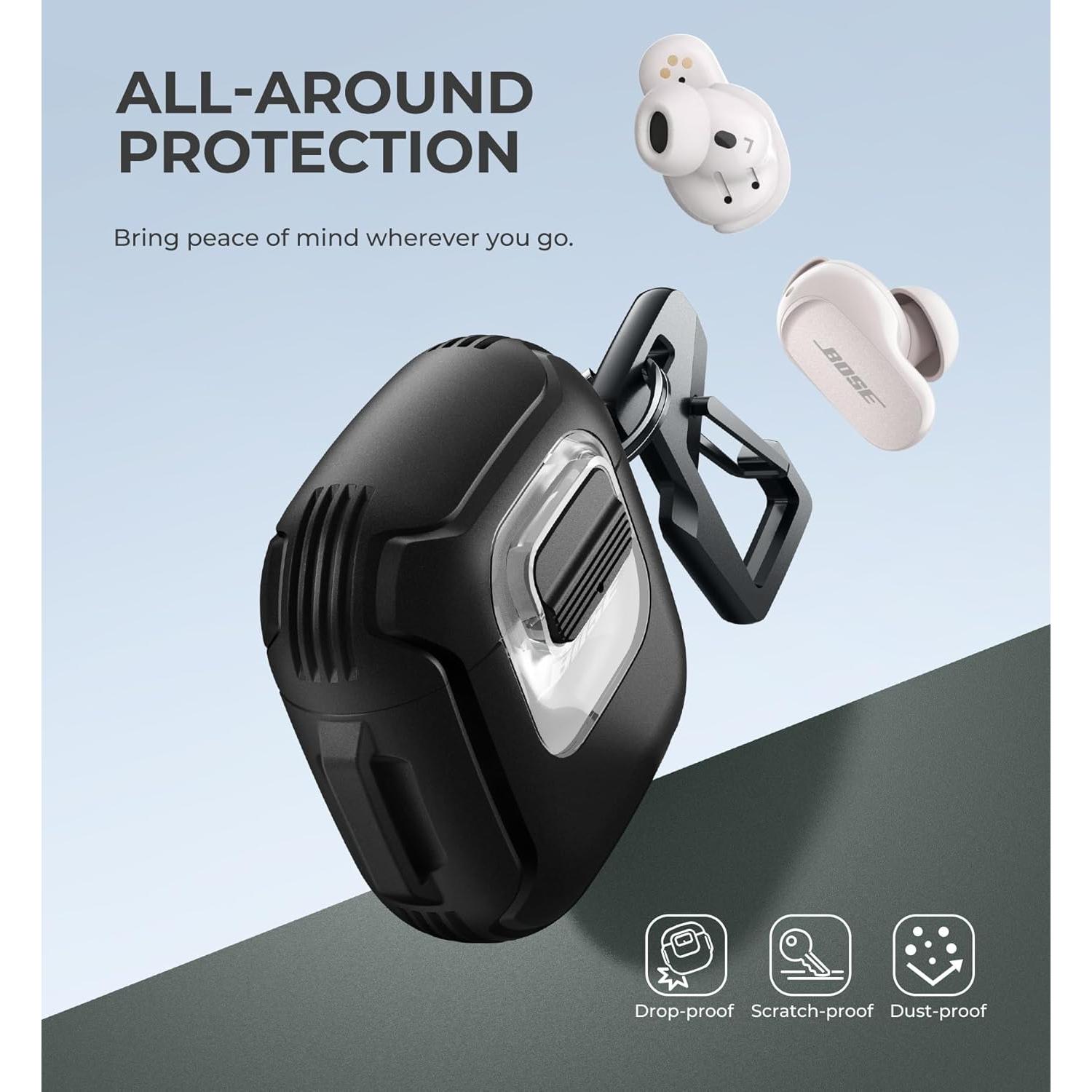 Funda Protectora Dexnor para Bose QuietComfort II y Ultra - Negro