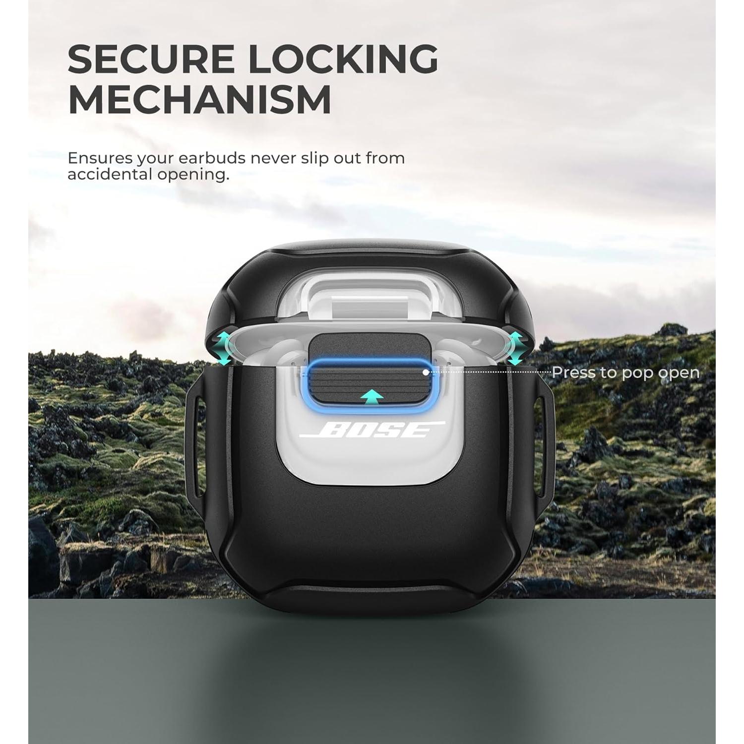 Funda Protectora Dexnor para Bose QuietComfort II y Ultra - Negro