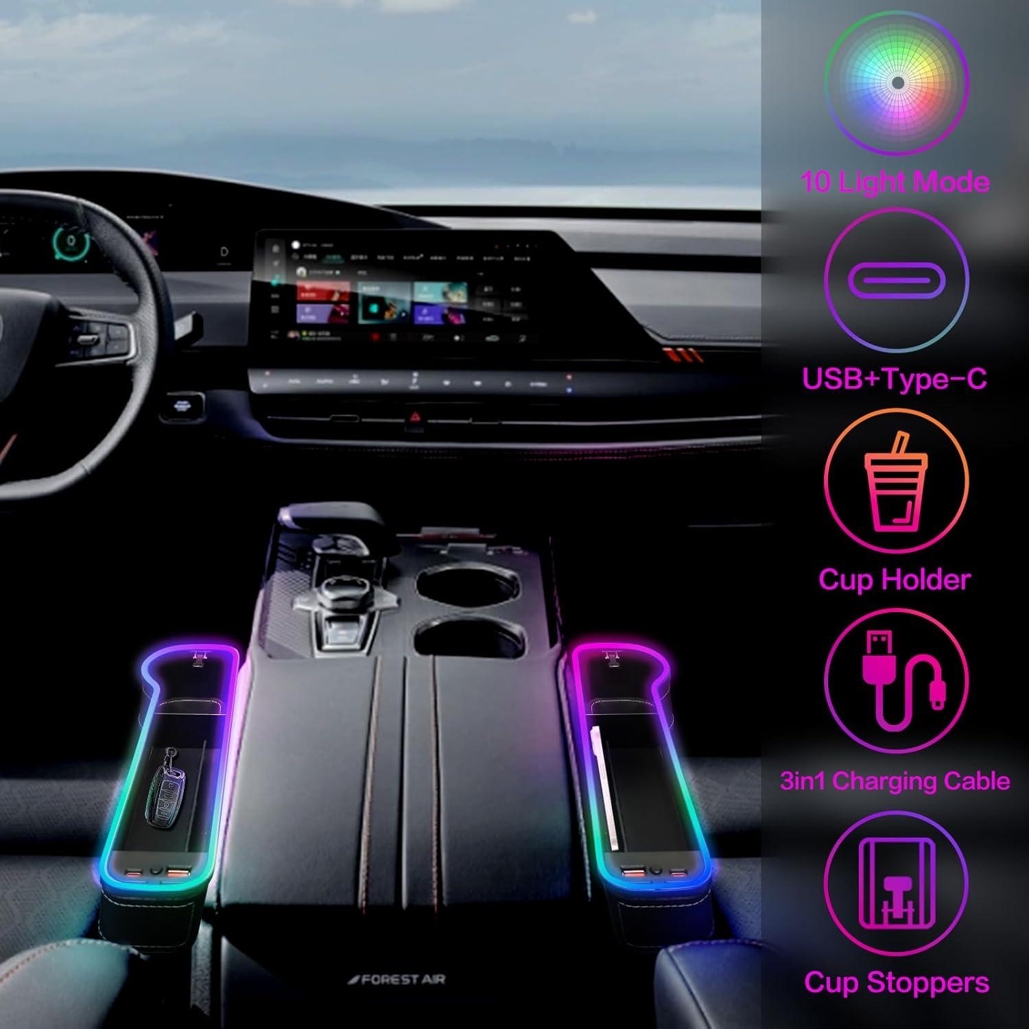 Relleno Espacio Asientos Coche Aorsnlar YJXR-123 con Luz LED