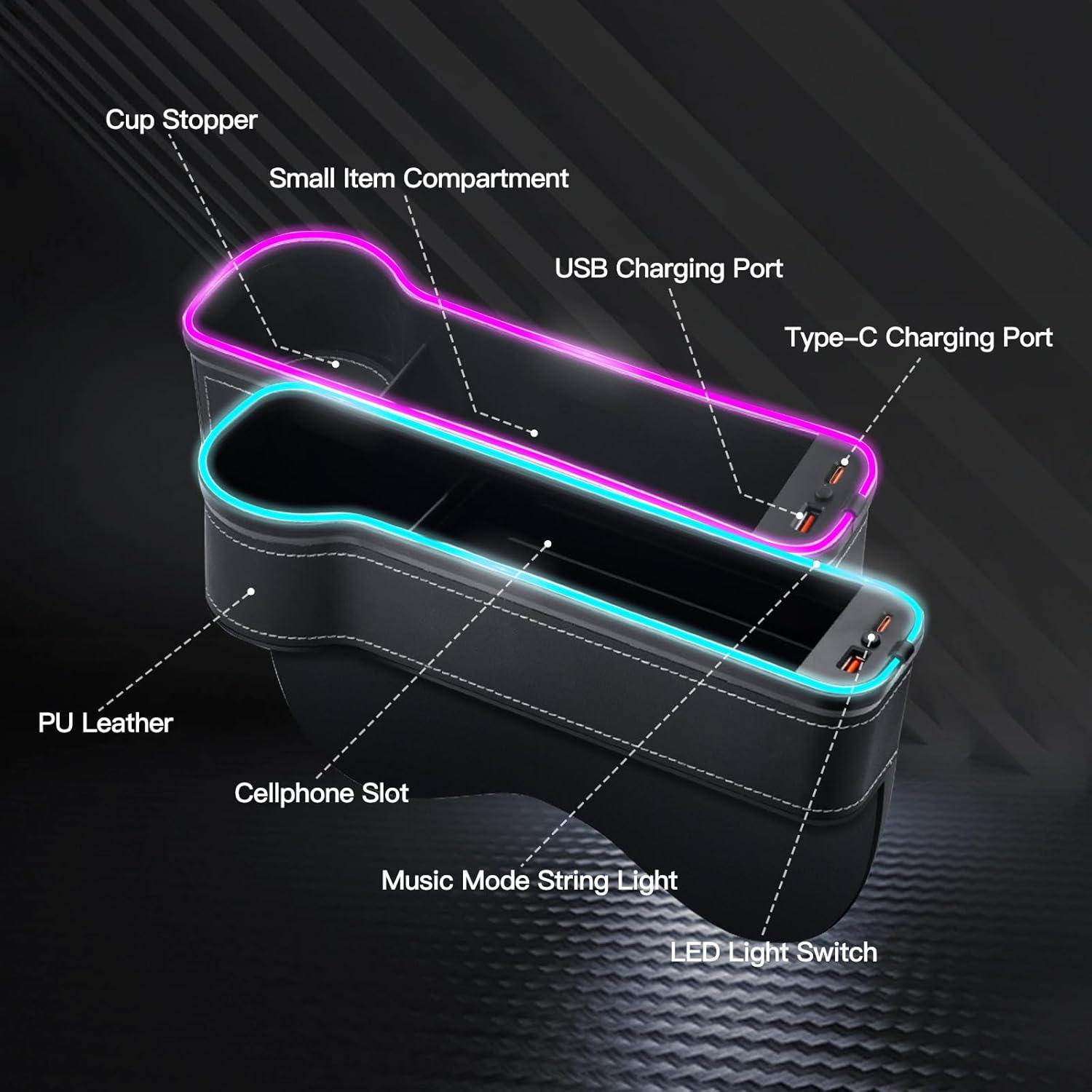 Relleno Espacio Asientos Coche Aorsnlar YJXR-123 con Luz LED