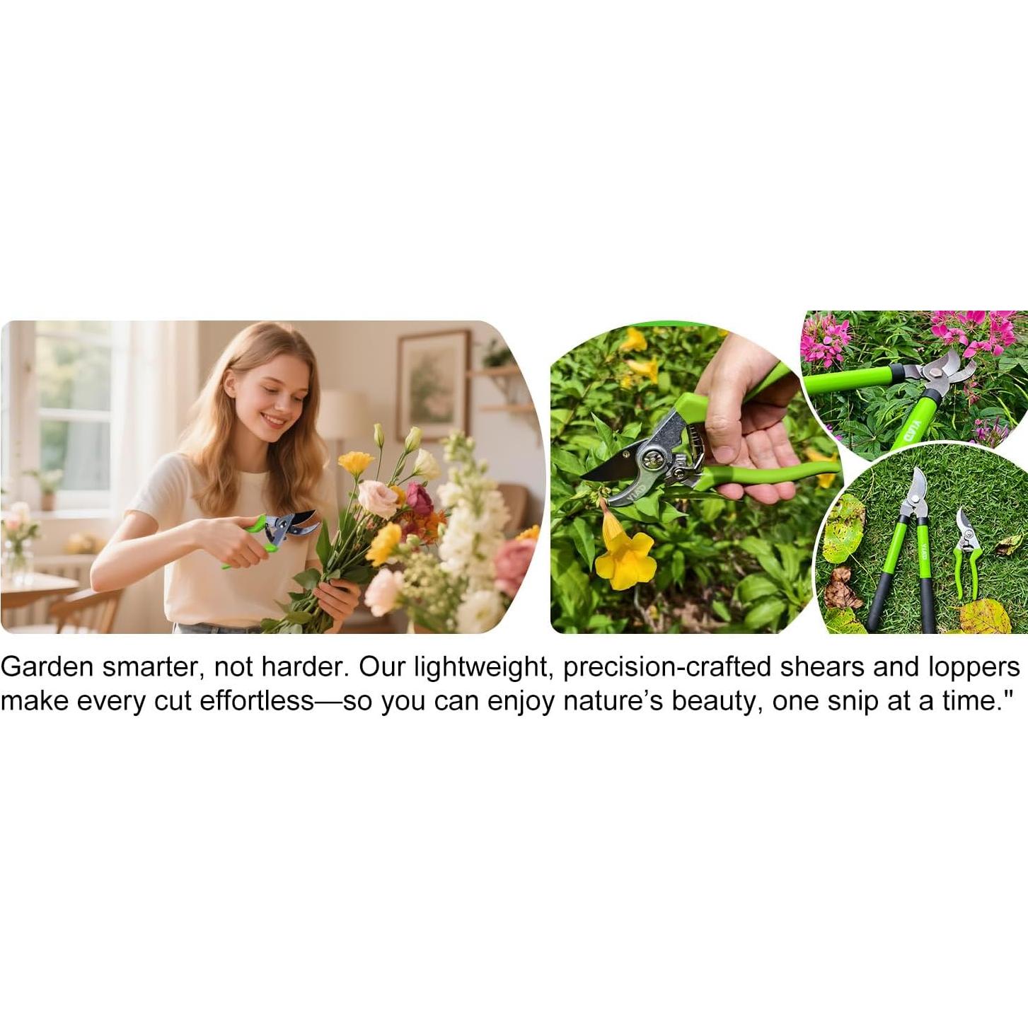 Set de Tijeras de Jardín YIAD DRAGON HORSE - Podadoras de Alta Resistencia