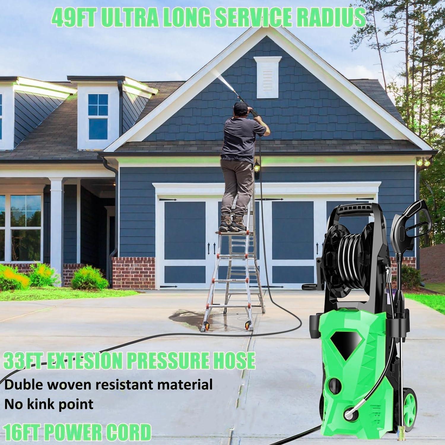 Limpiador a Presión Imdot 2025 5000 PSI 10.6 L/min Verde Claro