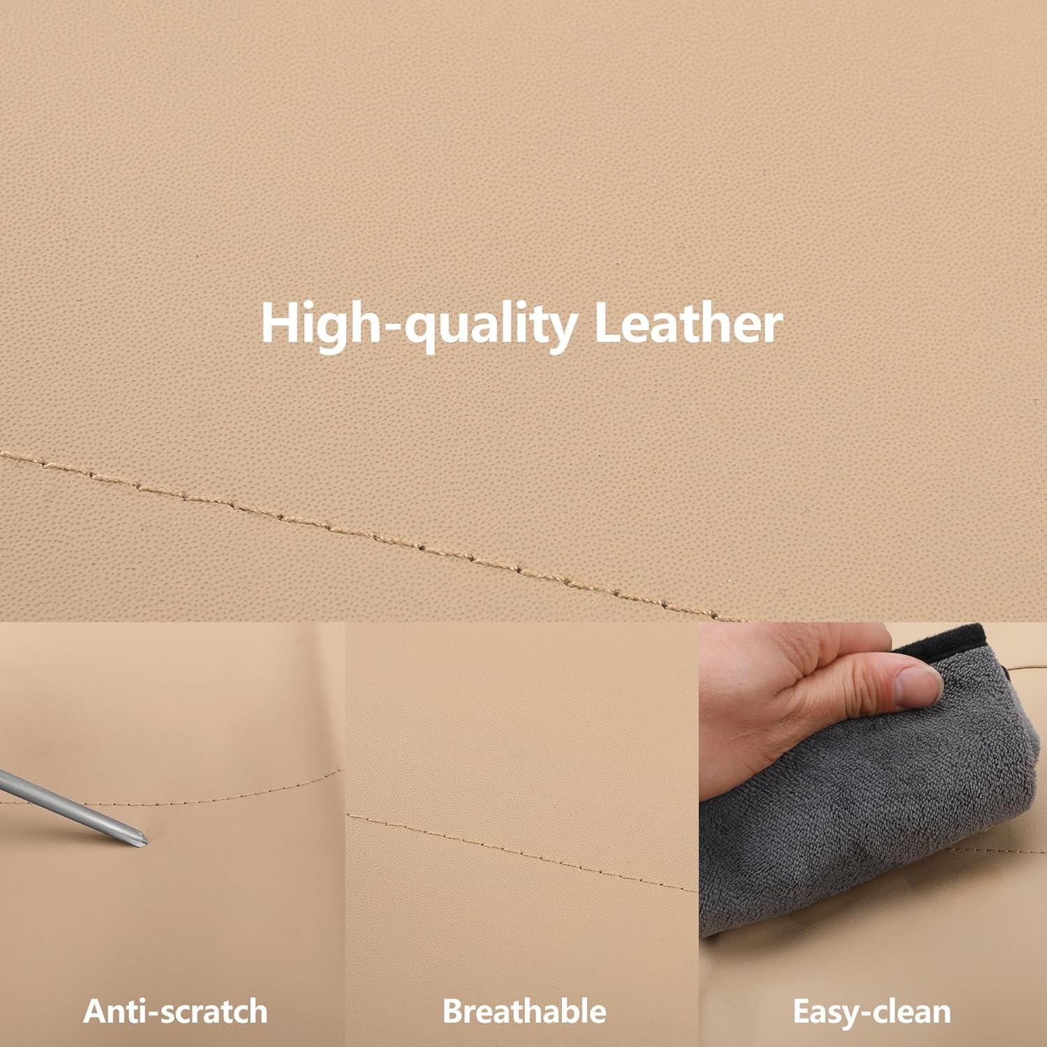 Fundas de Asiento de Coche HChengkikz KZ-4 Beige Impermeables