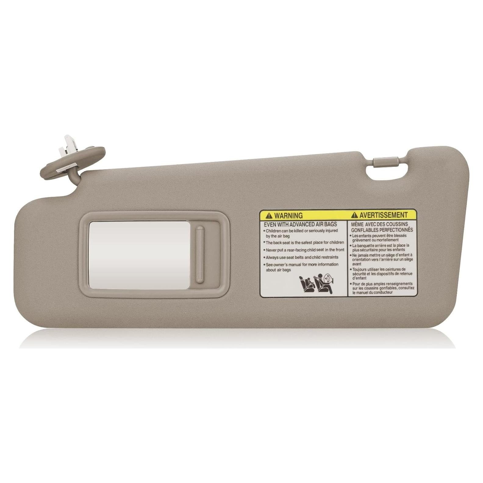 Visera Lateral Izquierda TadaMark Beige con Luz para Toyota Highlander 2008-2013