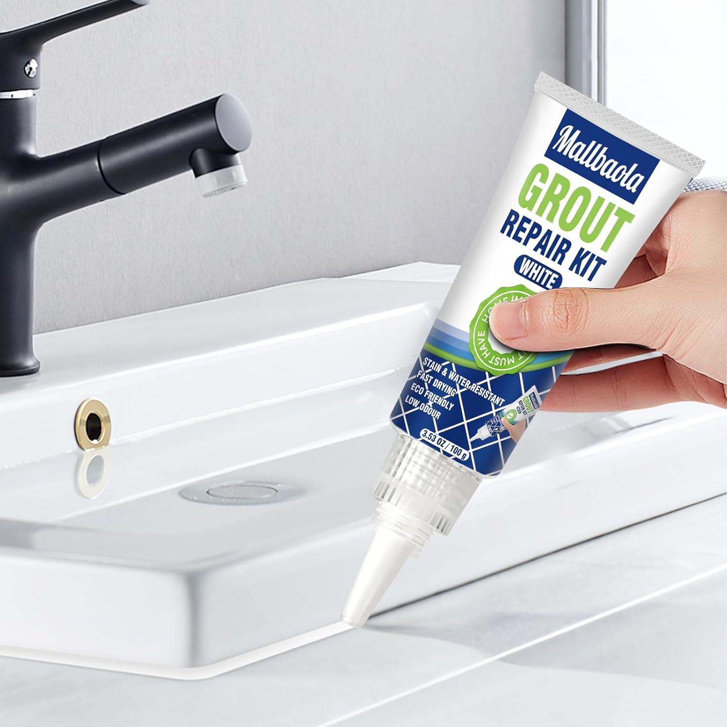 Kit de Reparación de Lechada de Azulejos Mallbaola 200g Blanco