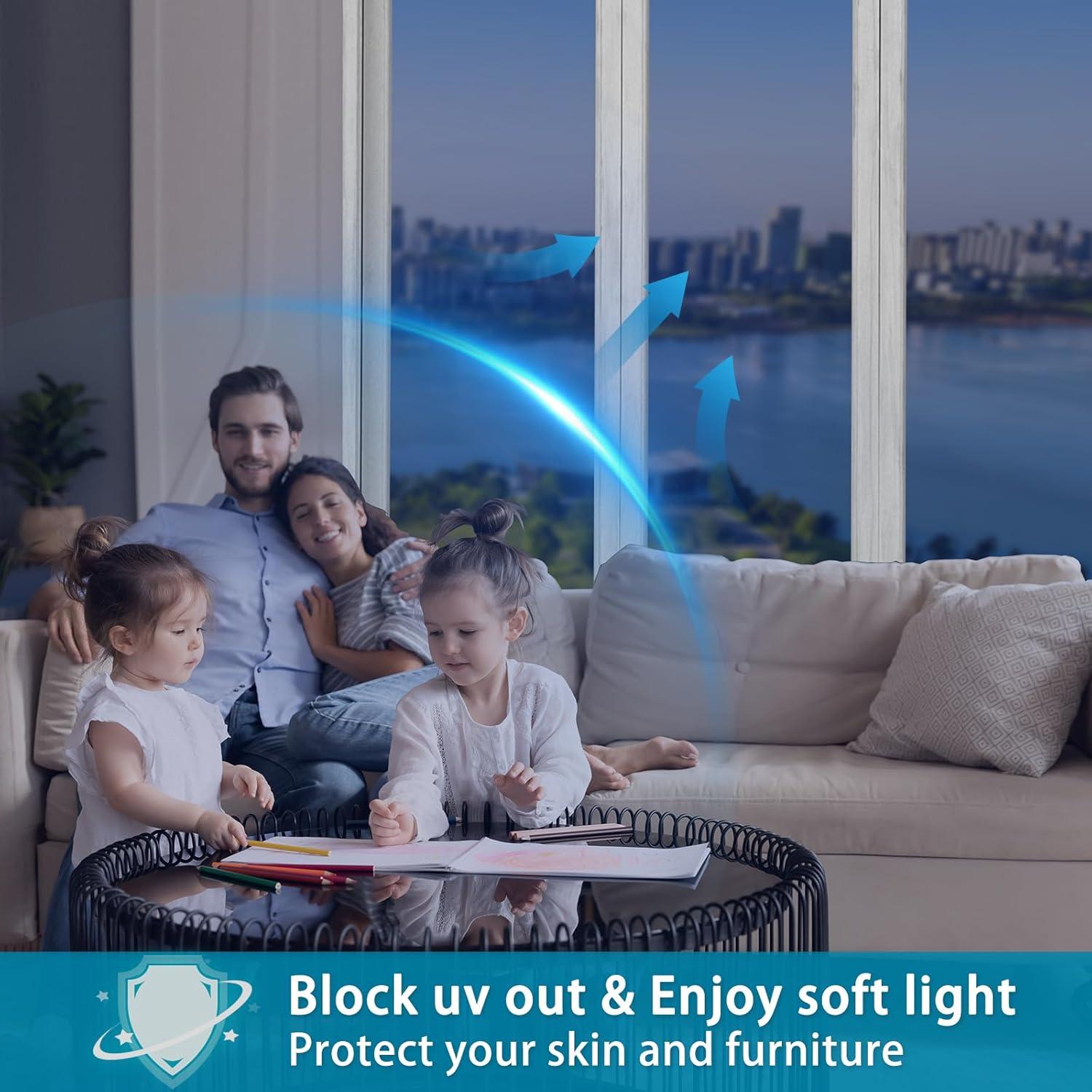 Película de Ventana Lmlpt 30x200 cm Azul Plata Autoadhesiva