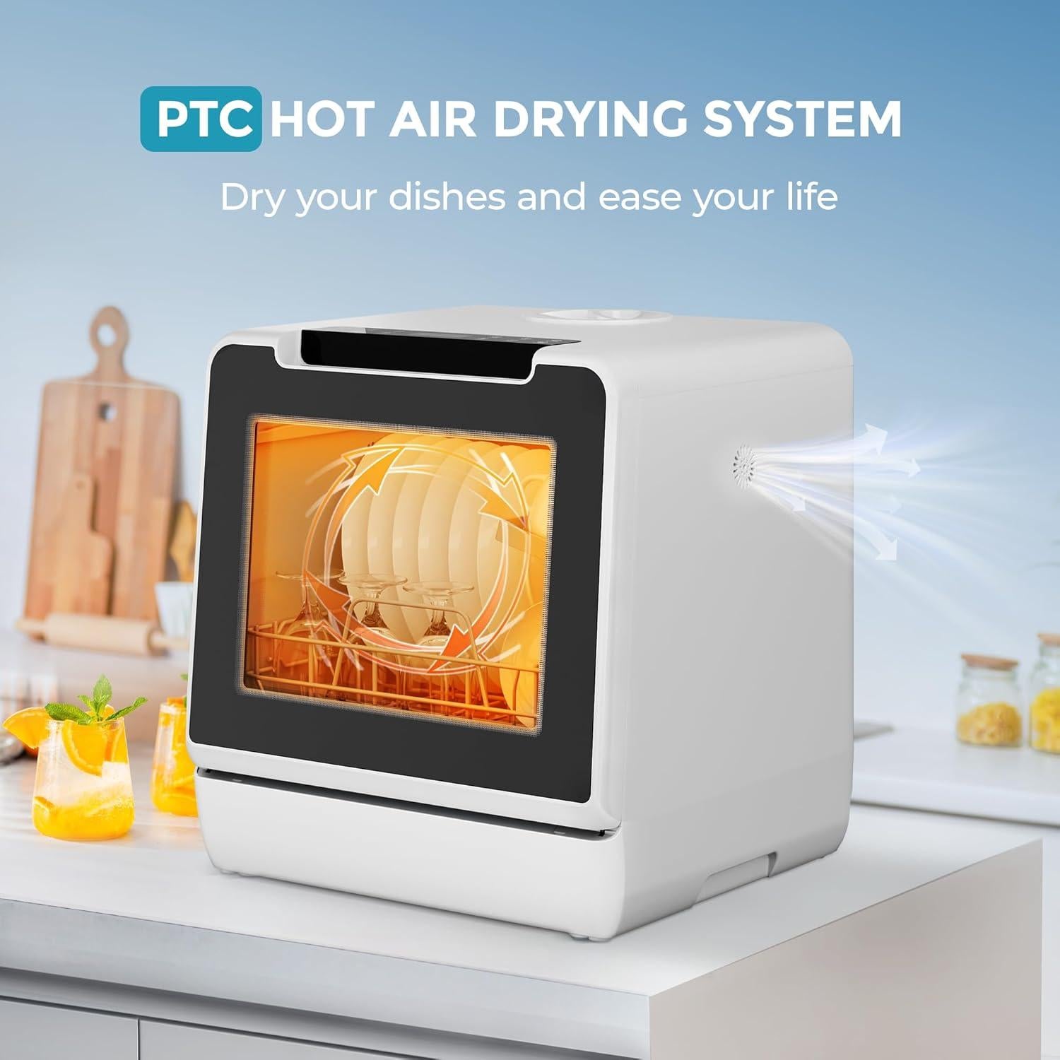 Lavavajillas Compacto Euhomy DW002-5A 8 Programas 5L