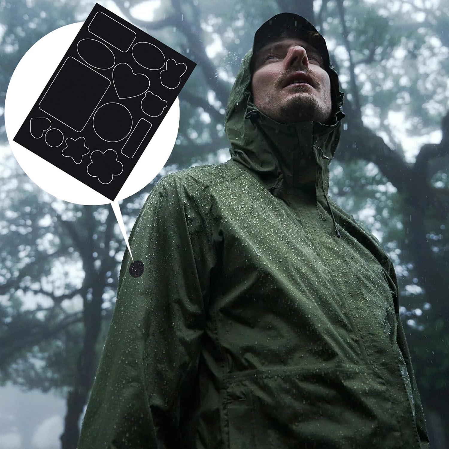 26 Parches de Reparación Autoadhesivos Pndeyo - Nylon Negro