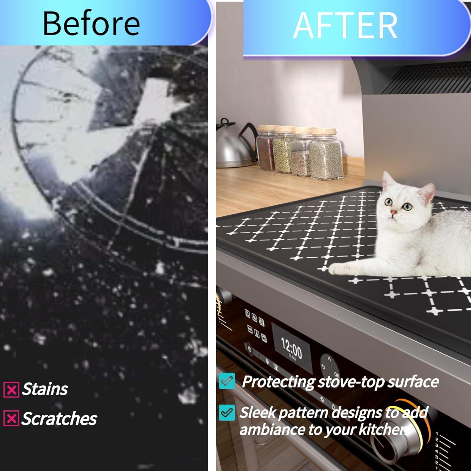 Alfombrilla Protectora para Estufa Eléctrica Nyoria 71x51cm