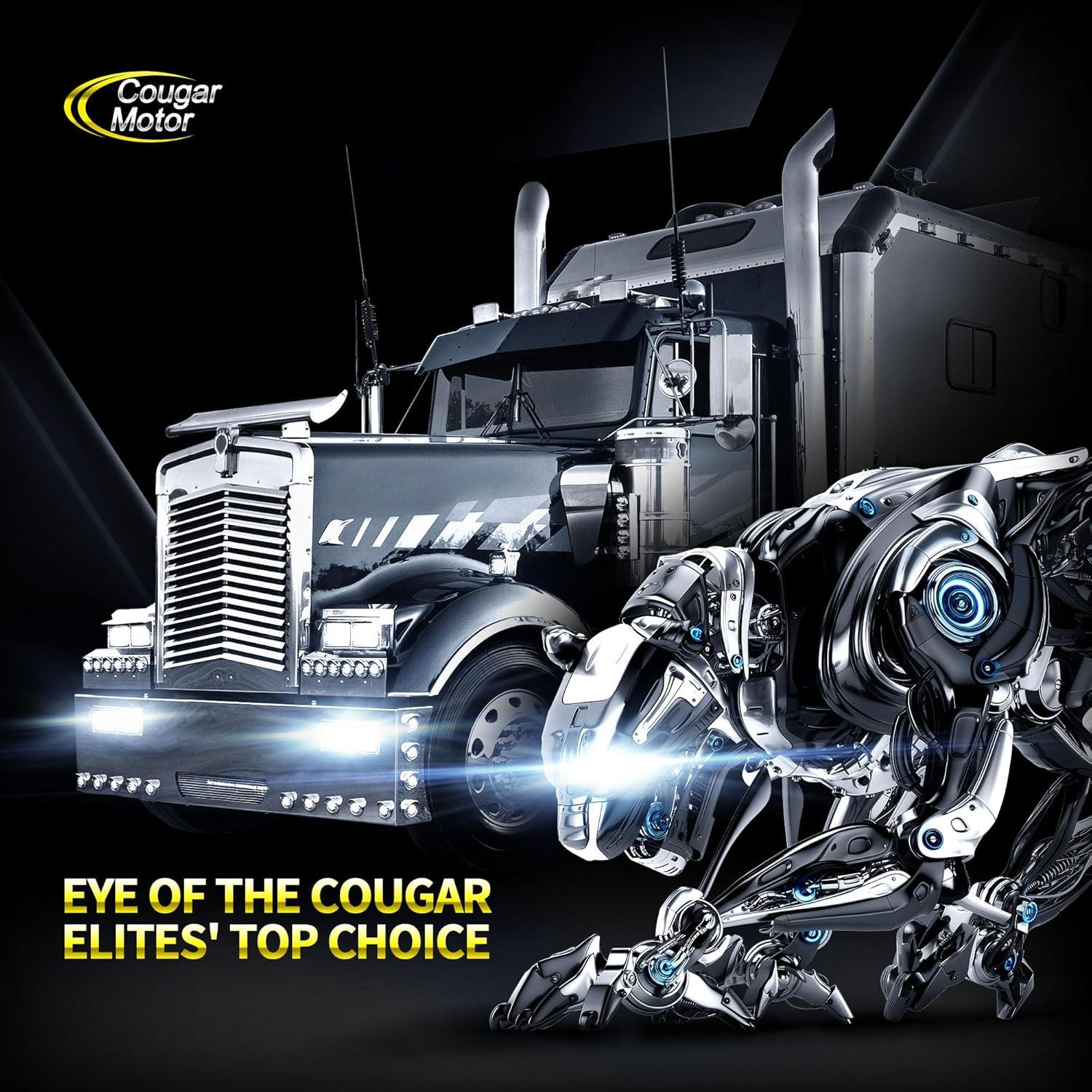 Bombillas de luz de niebla Cougar Motor H4 9003 6500K - Paquete de 2