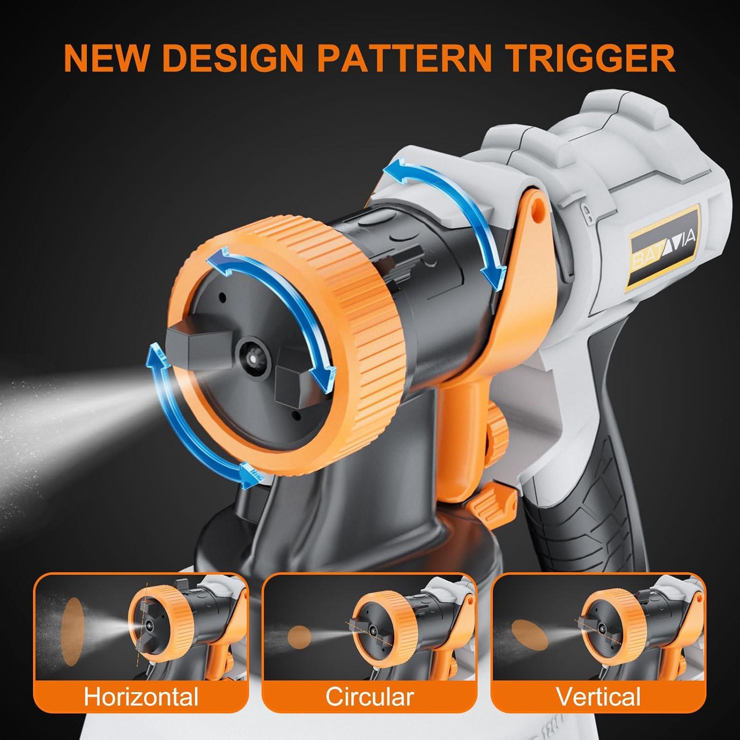 Pistola de Pintura BATAVIA 700W HVLP con Manguera 1.83m