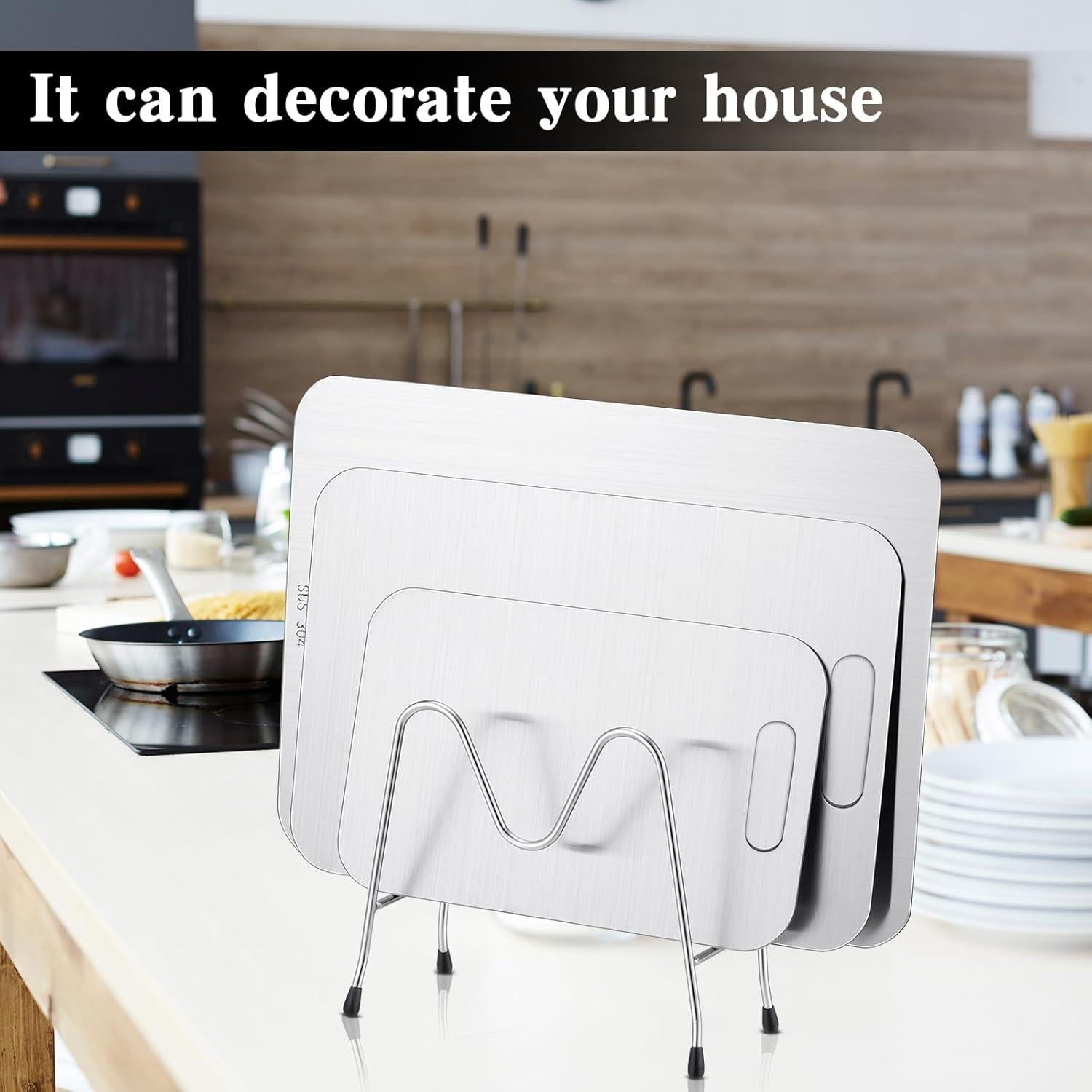 Juego de 3 Tablas de Cortar Acero Inoxidable Yaocom 15-23cm