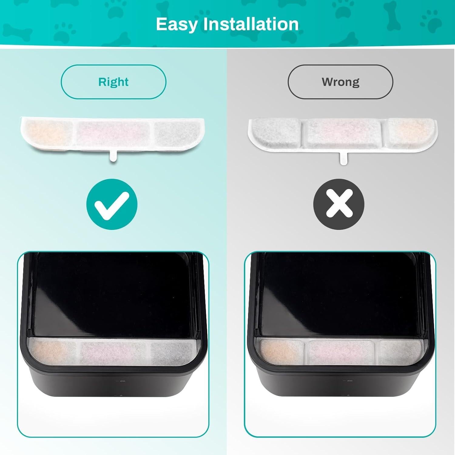 6 Filtros de Reemplazo SgurFin para Fuente de Agua 2.5L