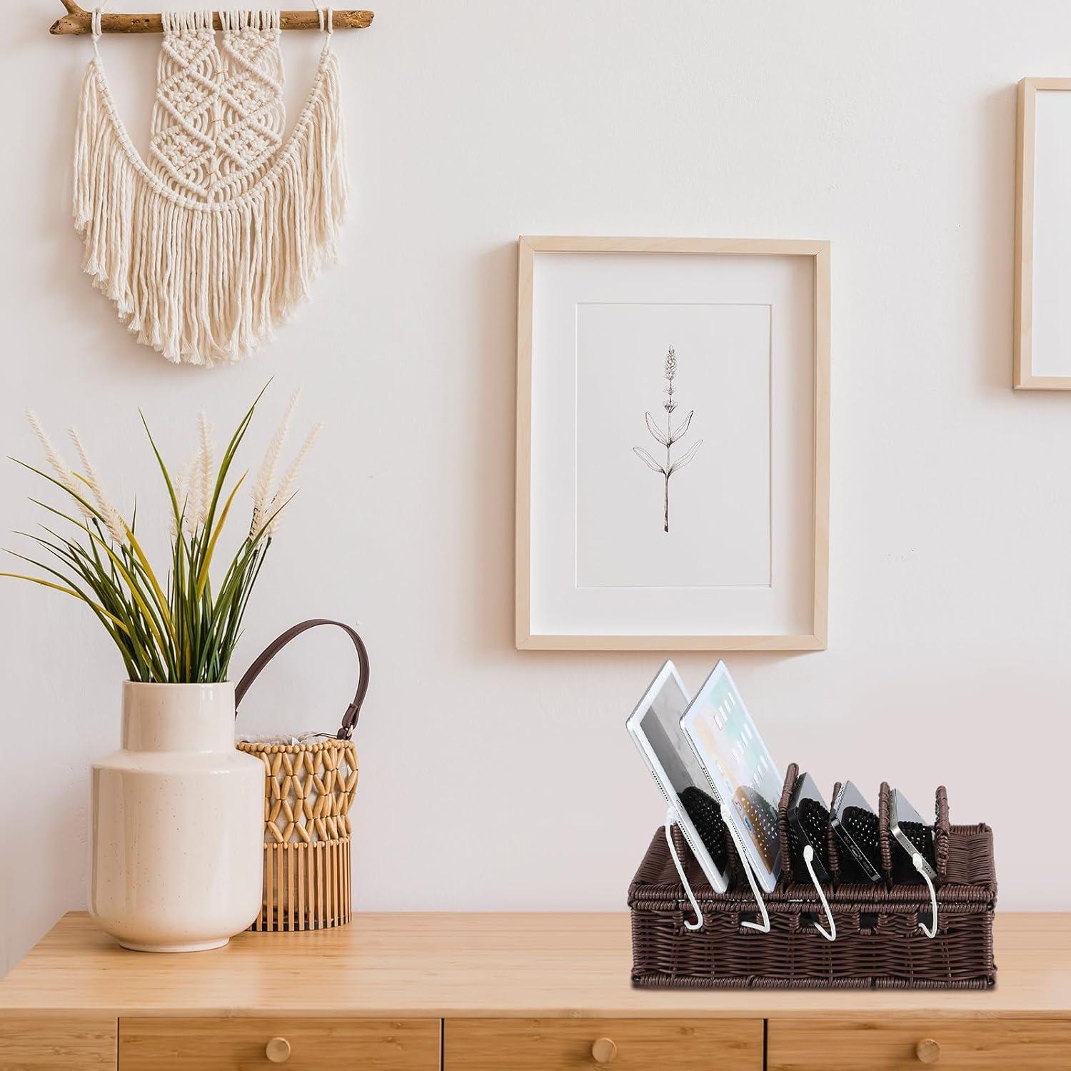 Caja de Gestión de Cables CroBlissful 31.6x19.3x15 cm Café