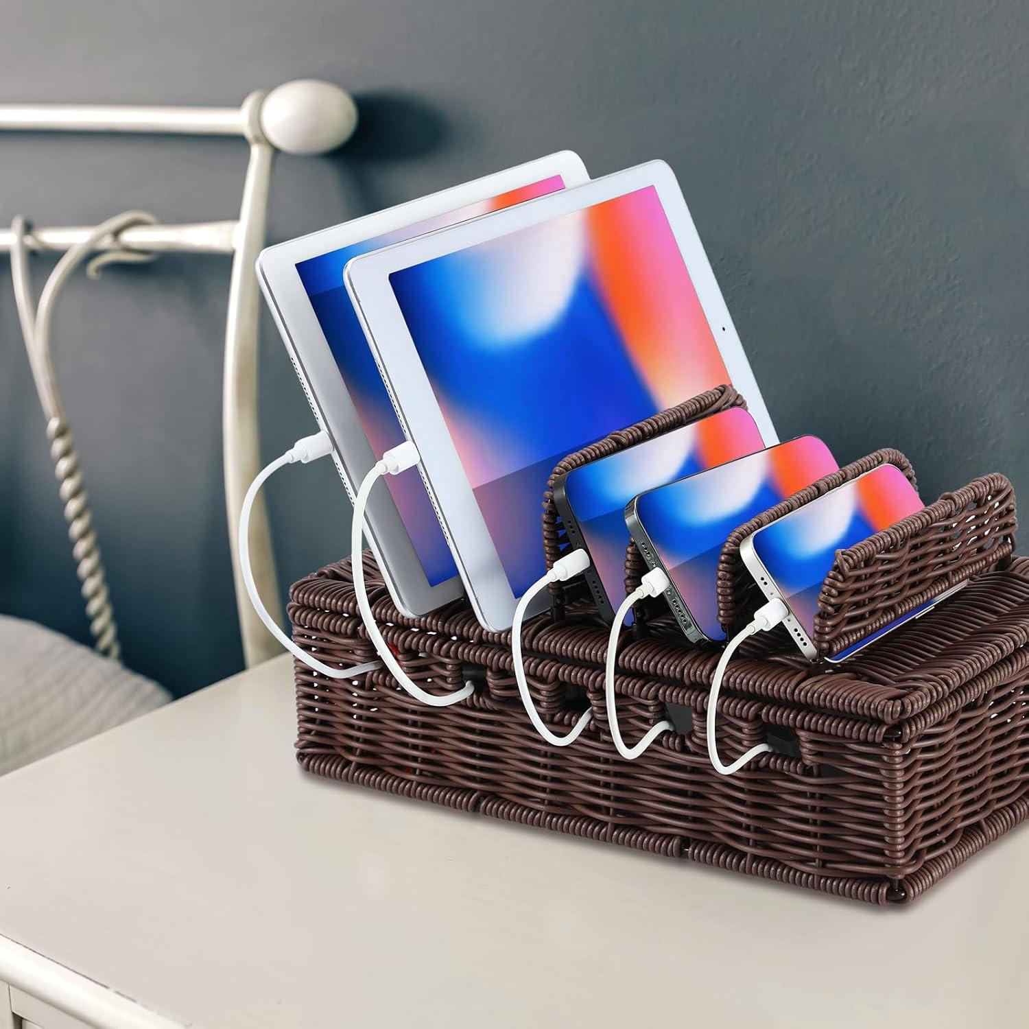 Caja de Gestión de Cables CroBlissful 31.6x19.3x15 cm Café