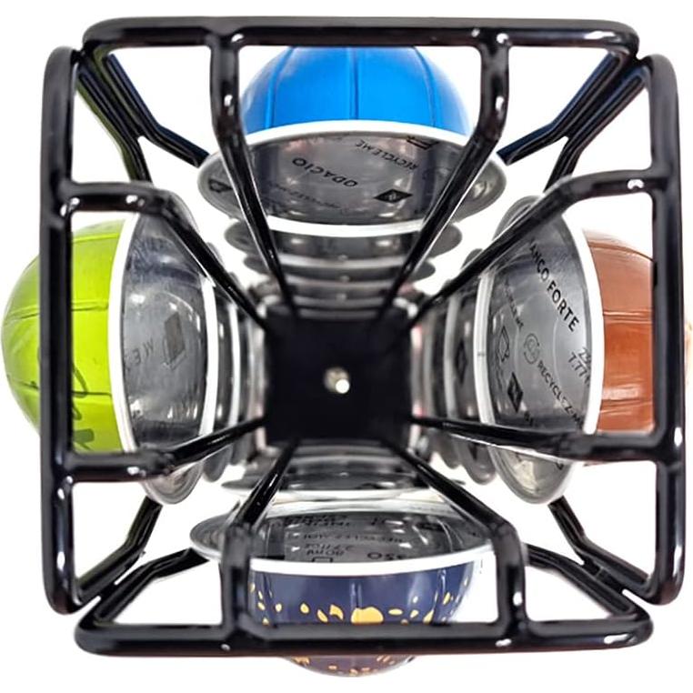 Soporte para cápsulas de café ZECENN para Nespresso Vertuoline - 20 cápsulas, rotación 360°