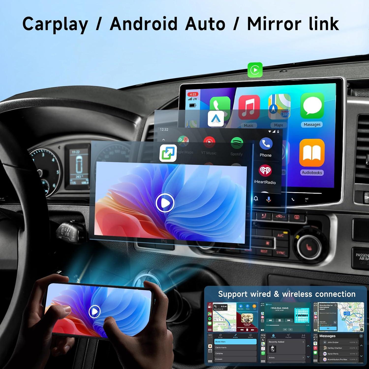 Estéreo de coche Android Hodozzy 10.1" 4G+64G CarPlay Bluetooth