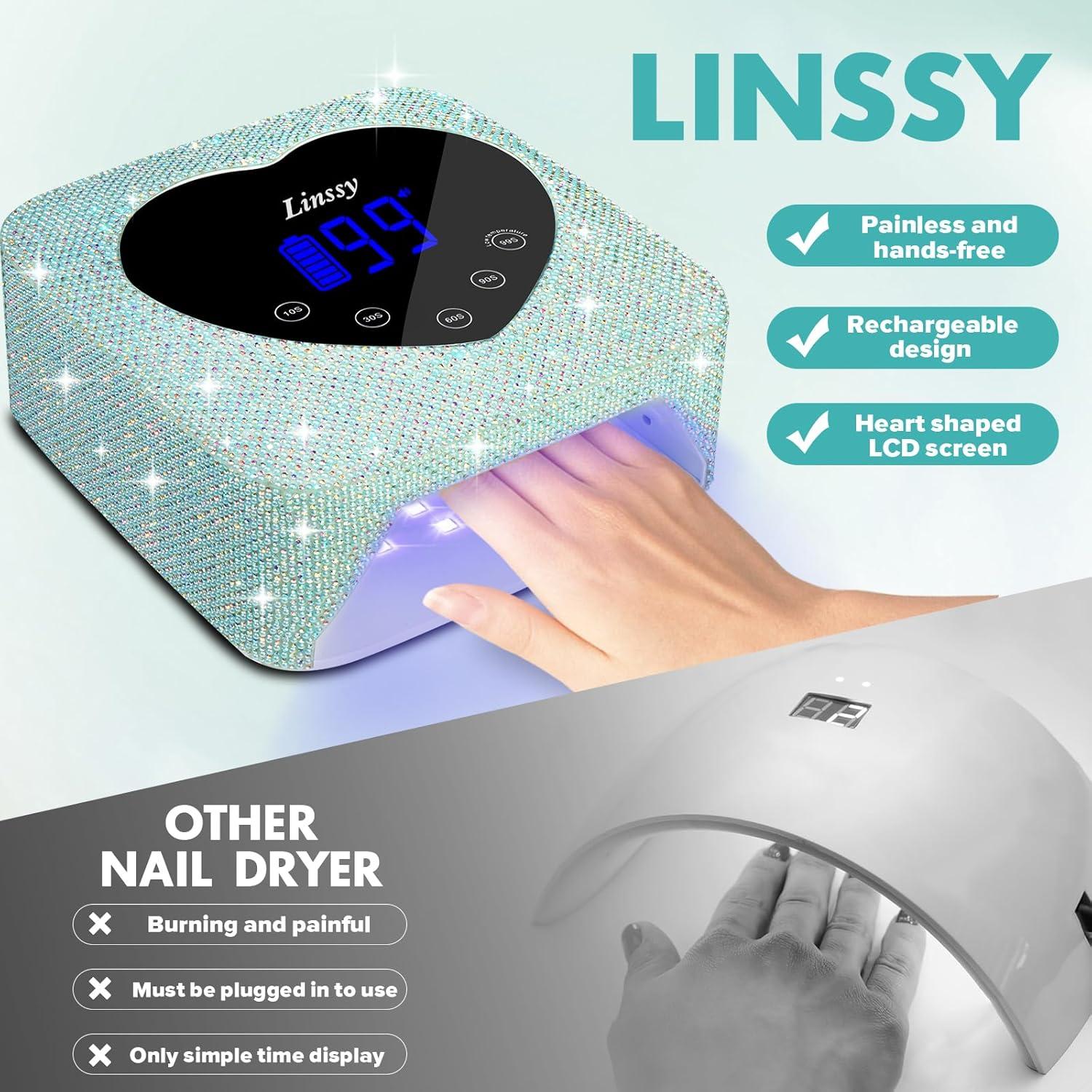 Lámpara de Uñas UV LED Inalámbrica 72W con Pantalla Táctil