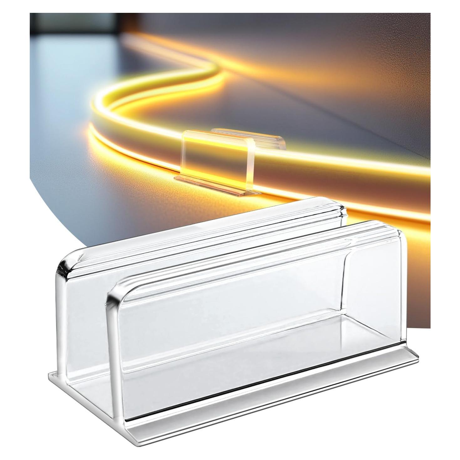 Soportes Adhesivos para Luces de Cuerda Hetyue - 24 Piezas 12mm