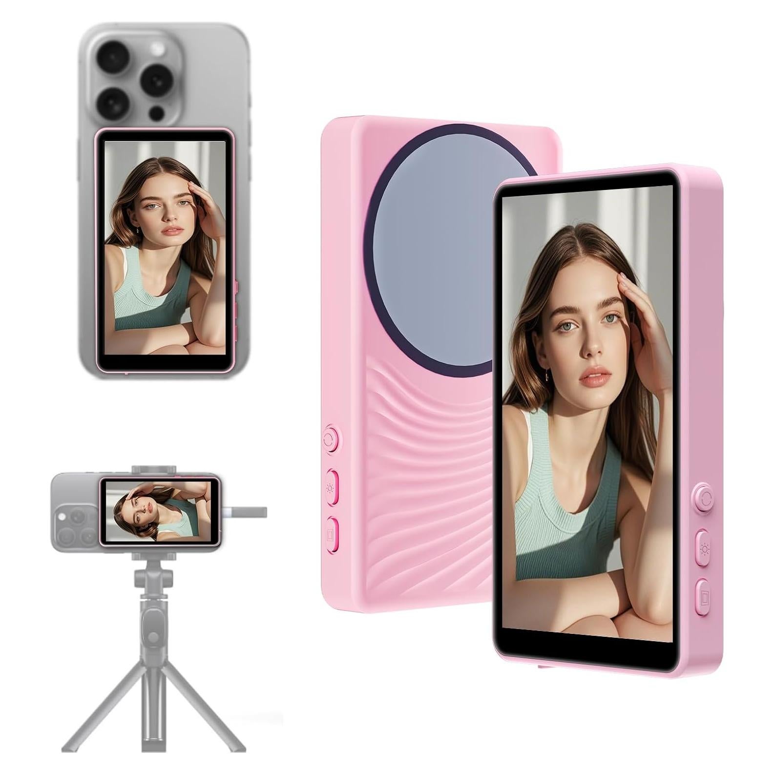 Monitor Selfie Inalámbrico YXYaoZhengYiGeYi Rosa 4K