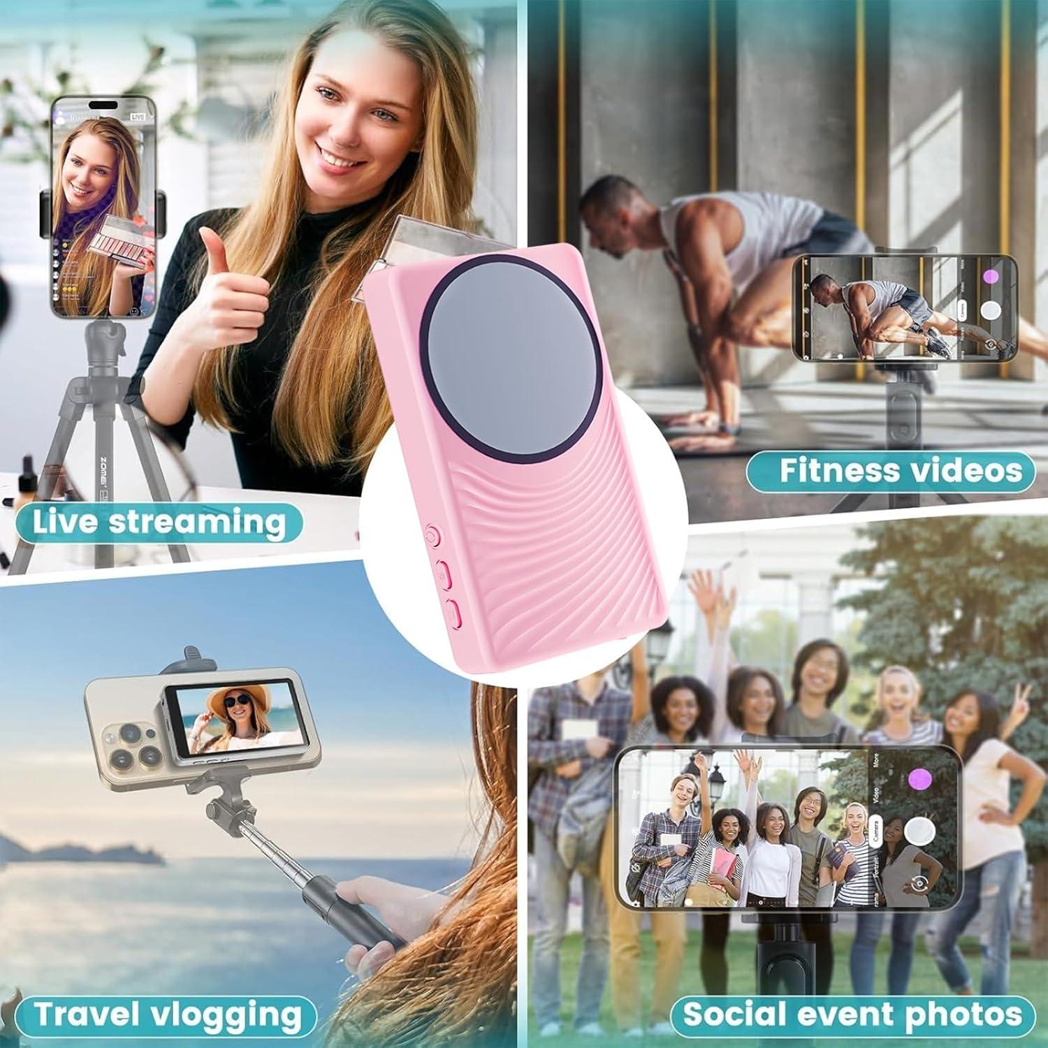 Monitor Selfie Inalámbrico YXYaoZhengYiGeYi Rosa 4K